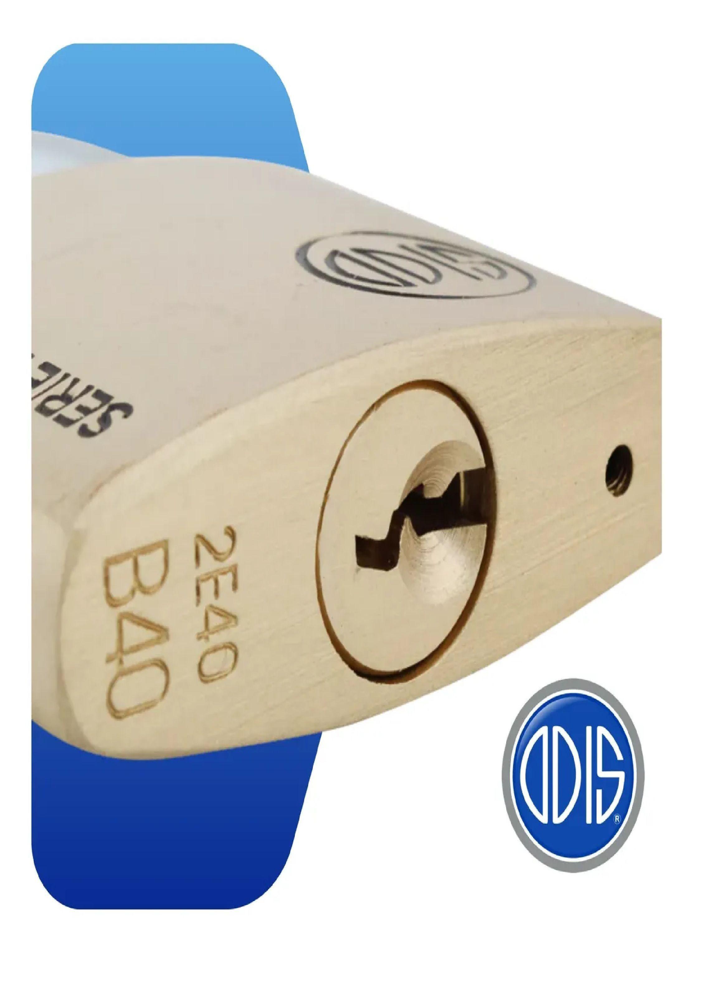 Candado Odis B40 X3 40mm Bronce Solido Llaves Iguales-2