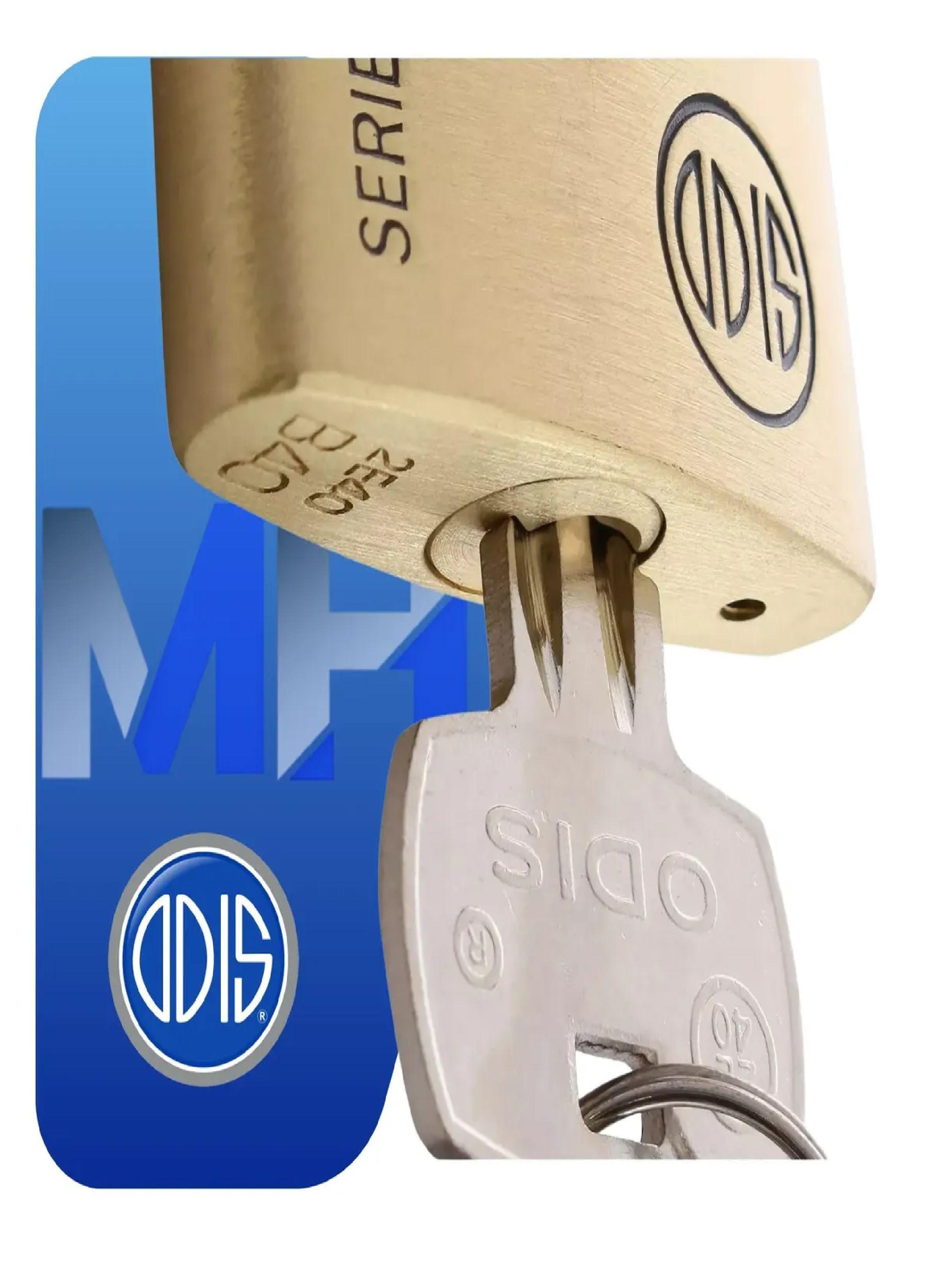 Candado Odis B40 X3 40mm Bronce Solido Llaves Iguales-4