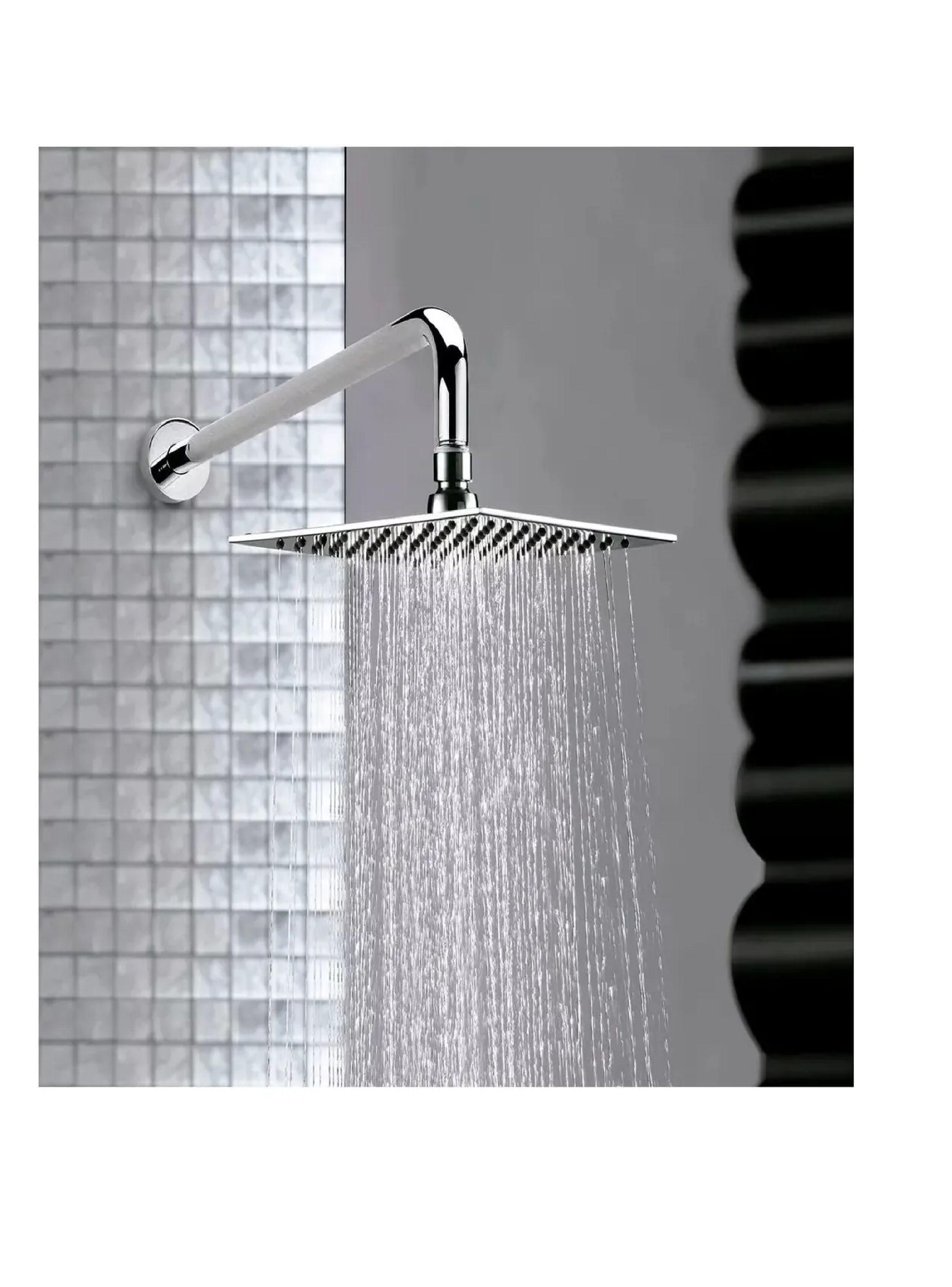 Plato Ducha Cuadrado Acero Inoxidable 25x25 Cms Taumm-4
