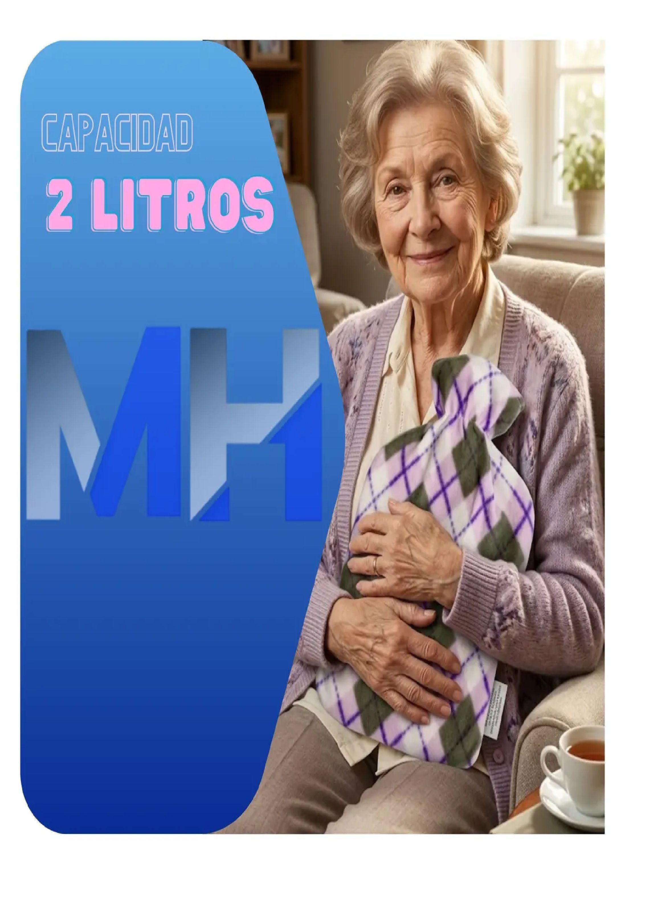 Guatero O Bolsa Para Agua Caliente 2 L Con Funda Certificada-2