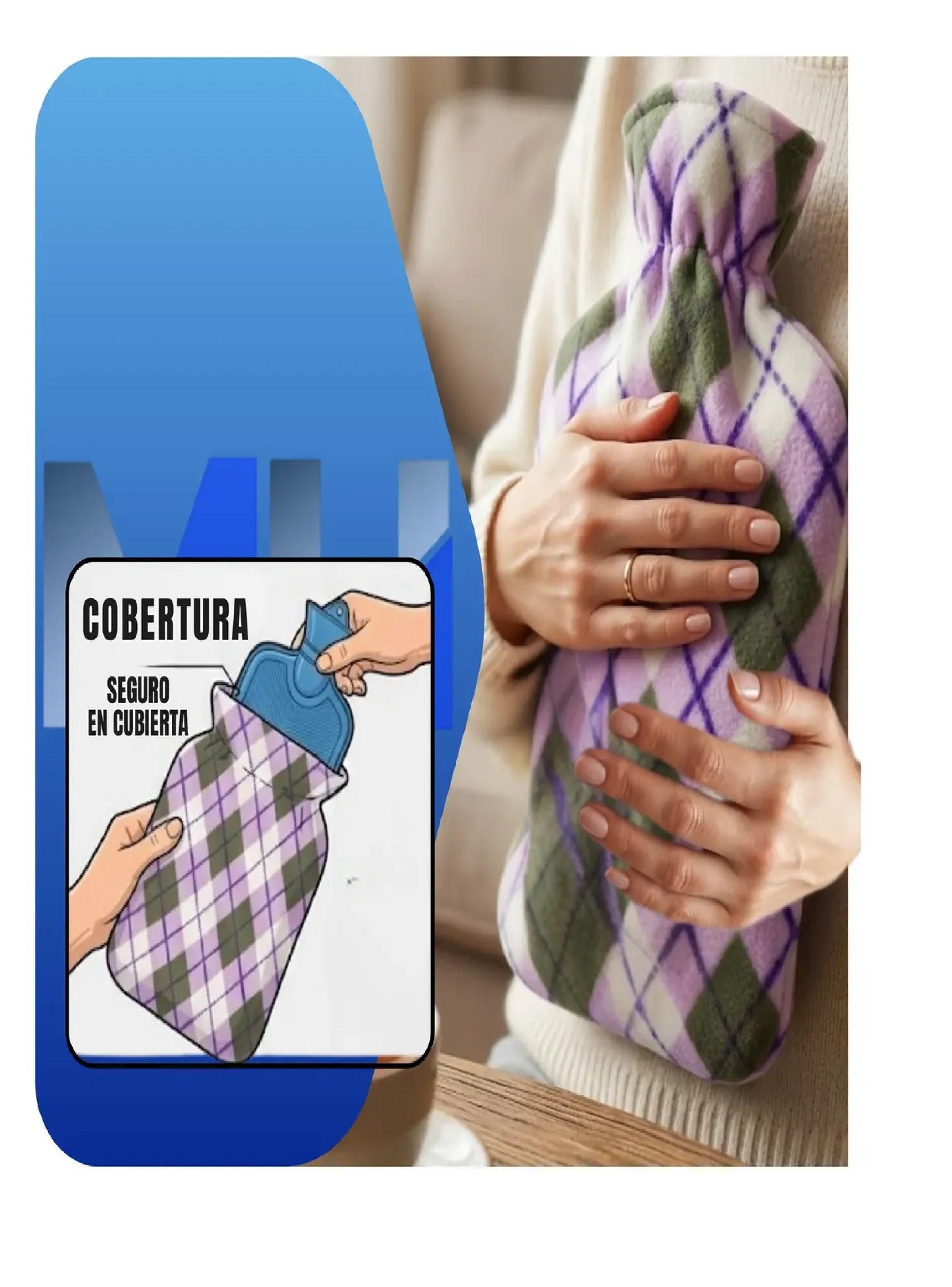 Guatero O Bolsa Para Agua Caliente 2 L Con Funda Certificada-3