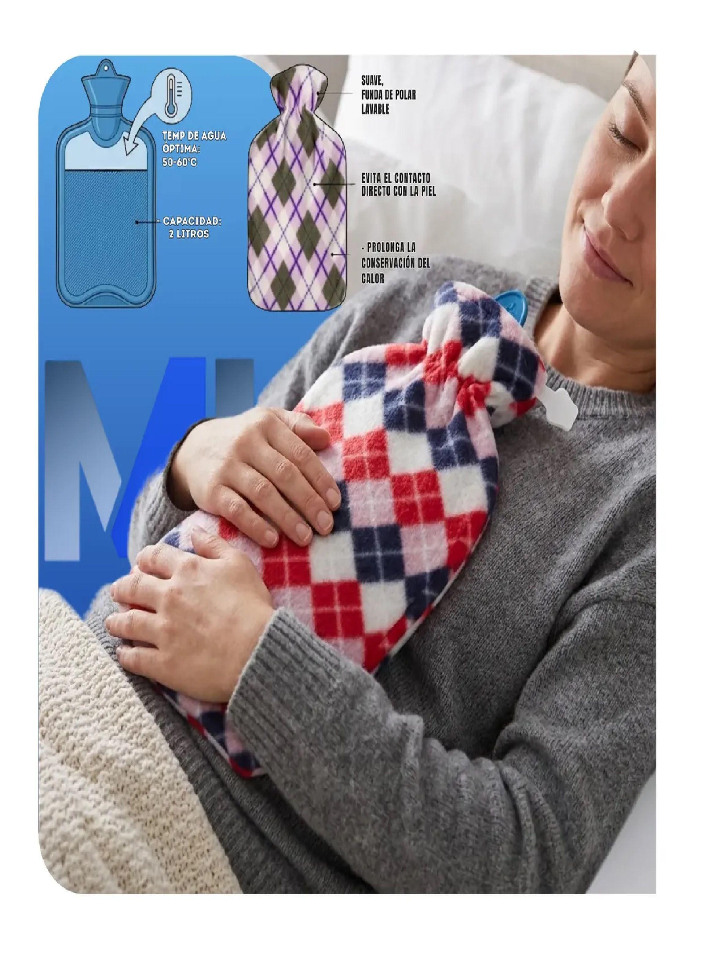 Guatero O Bolsa Para Agua Caliente 2 L Con Funda Certificada-4