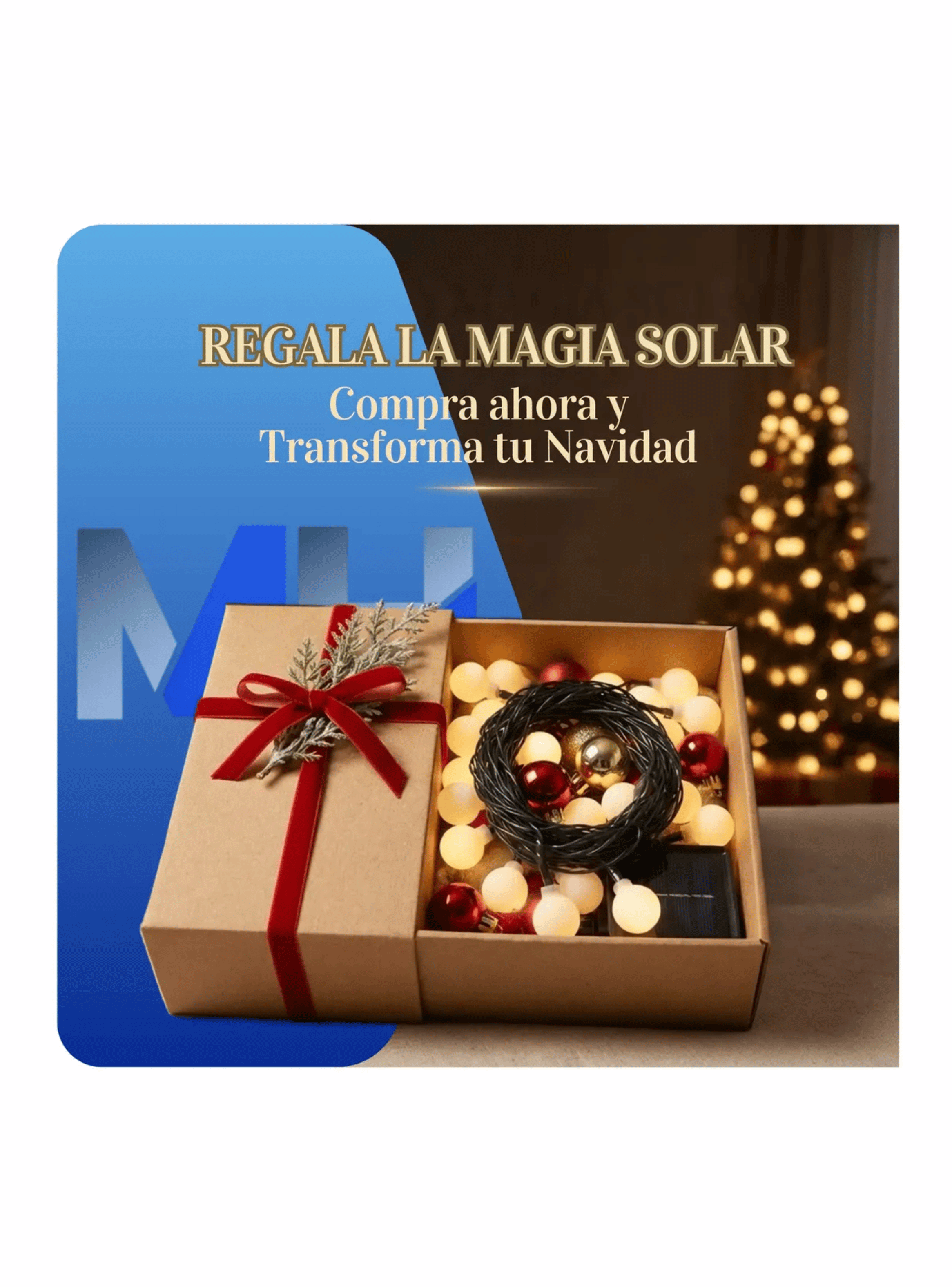 Luces De Navidad Led Globos Amarillo Calido Lineal 5m 20 Led-6