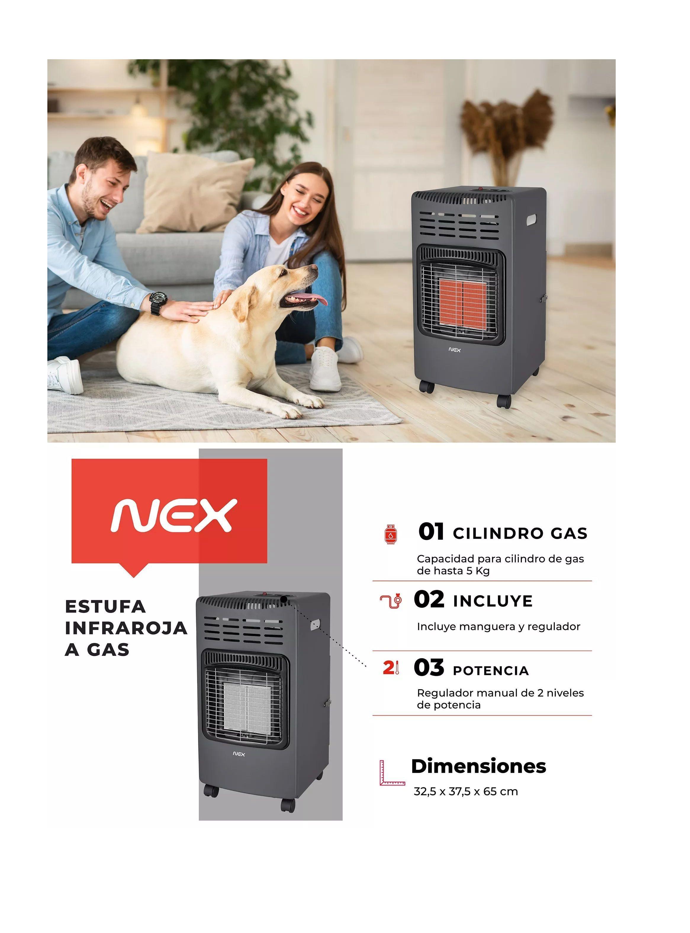 Estufa Gas Infrarroja Nex 5 Kg -5