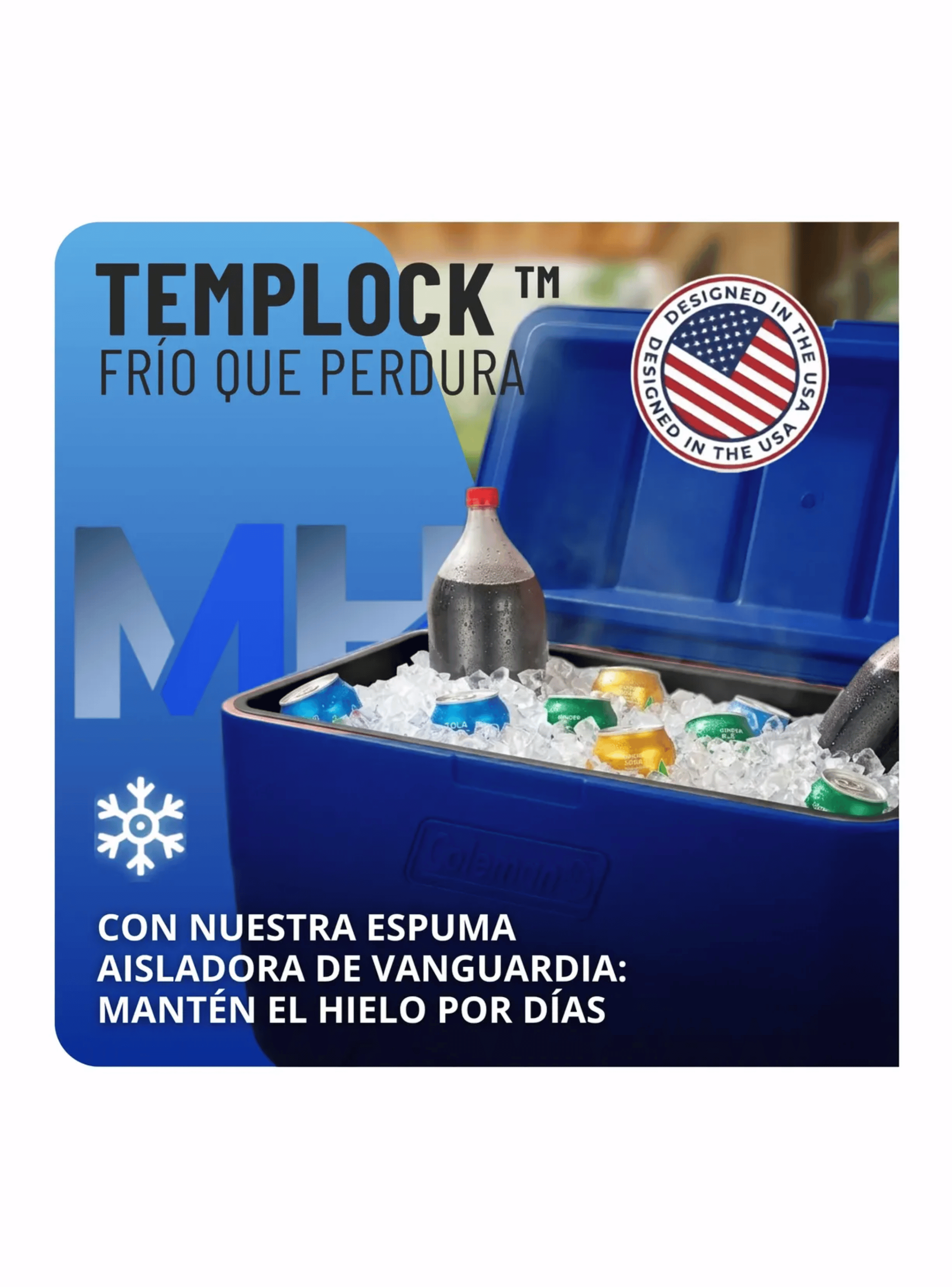 Cooler Coleman Chiller 48 Qt 45 Litros Rojo Azul A Eleccion-1