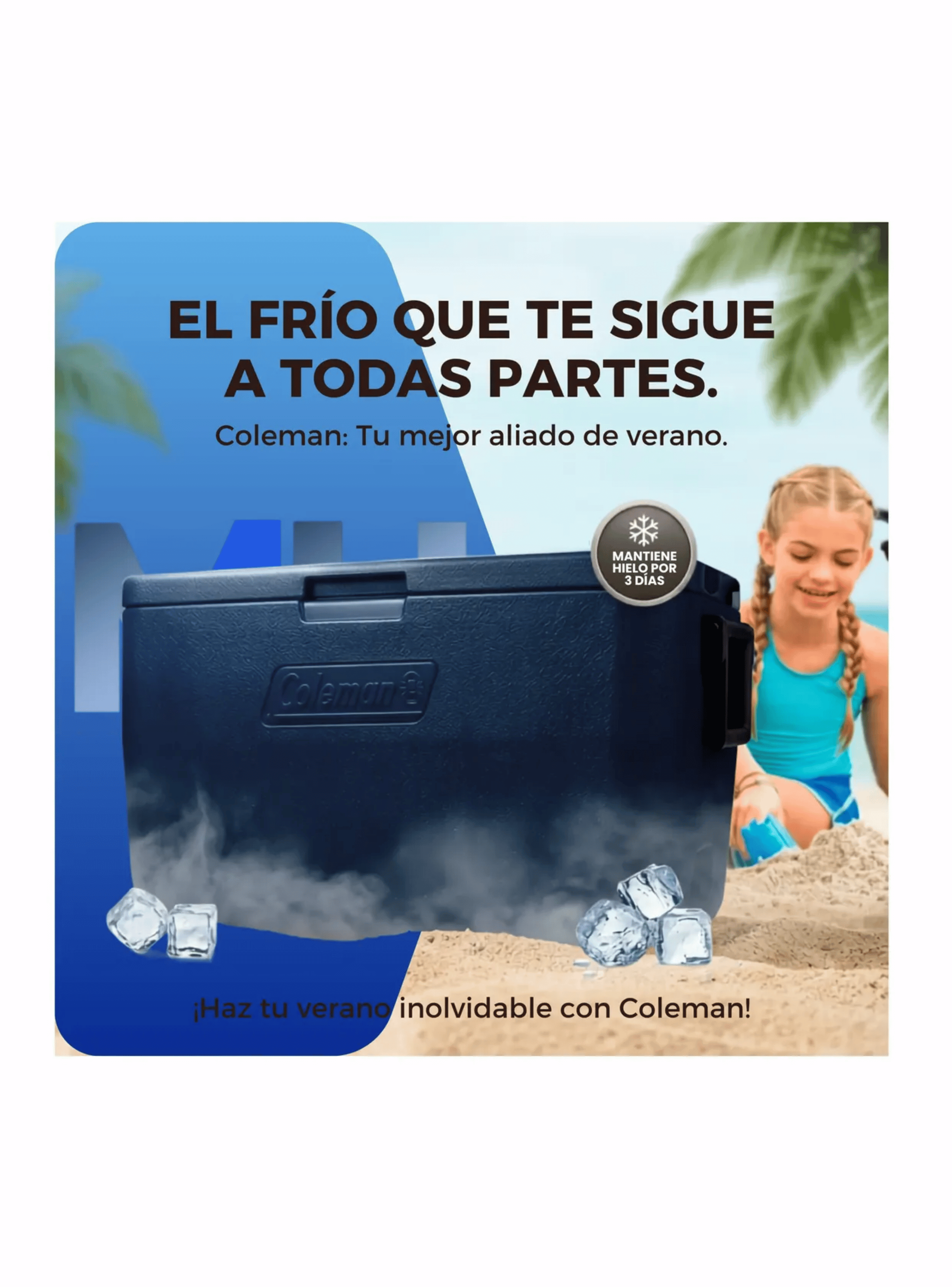 Cooler Coleman Chiller 48 Qt 45 Litros Rojo Azul A Eleccion-2