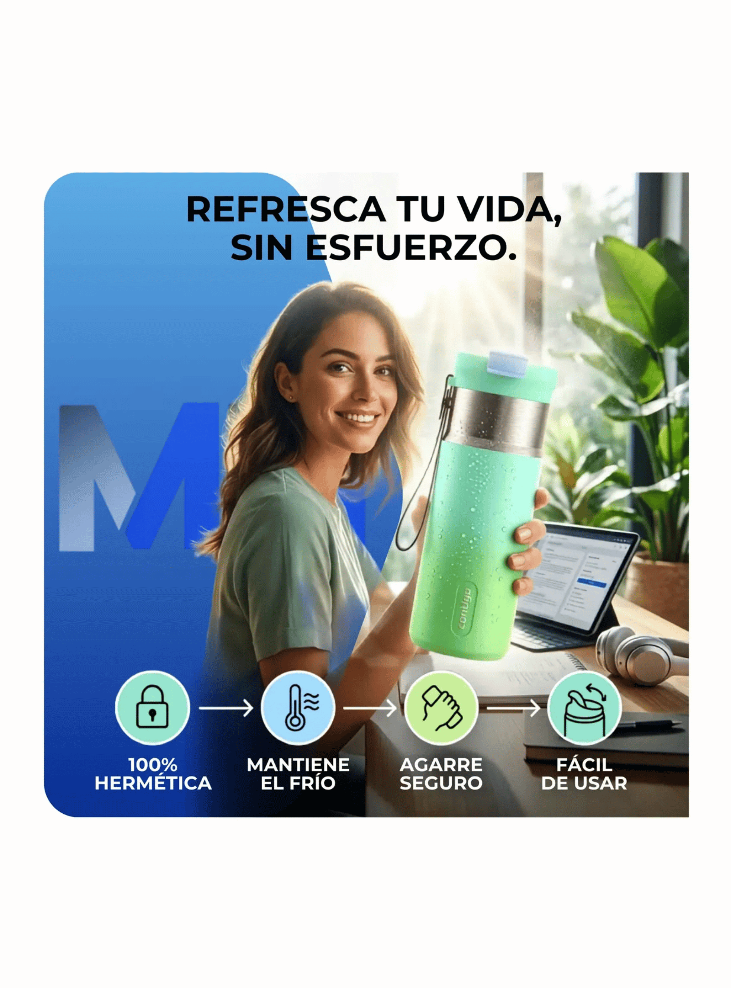 Botella Termica Contigo Dual Sip 473ml Frio Y Calor Inox-2