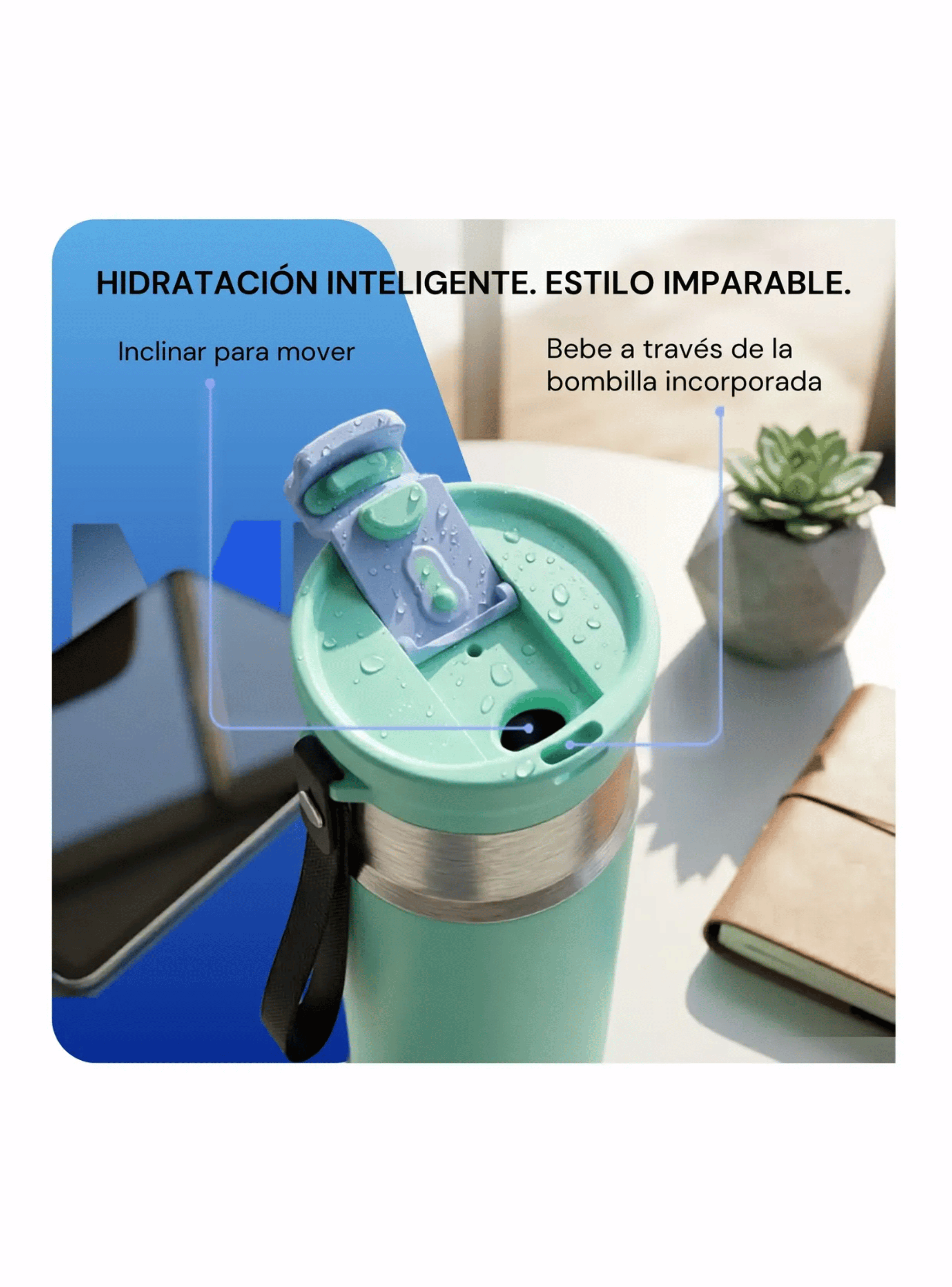 Botella Termica Contigo Dual Sip 473ml Frio Y Calor Inox-5