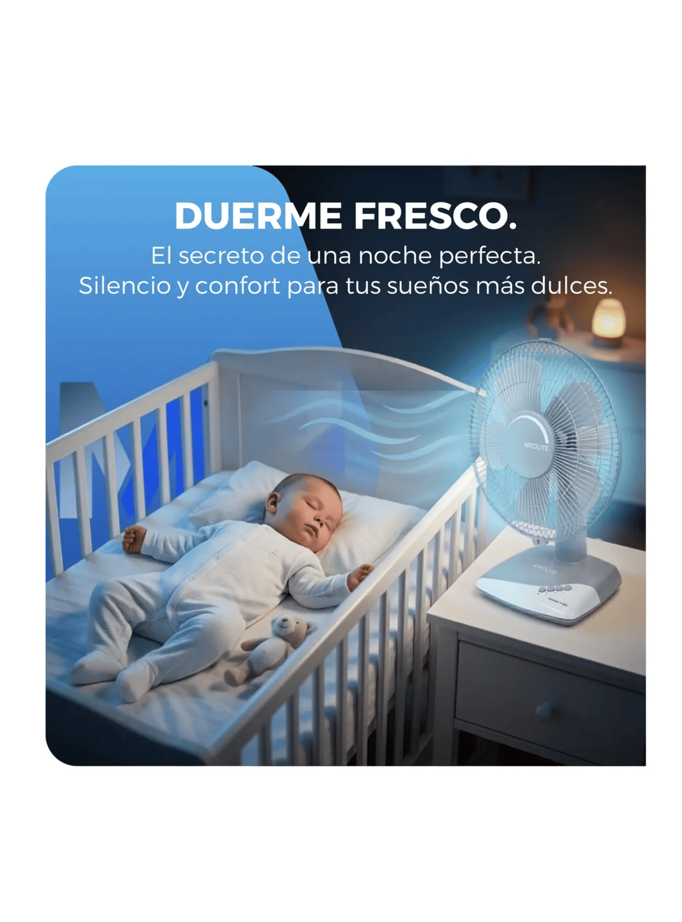 Ventilador Sobremesa 12 Pulgadas Airolite 50w 3 Velocidades-6