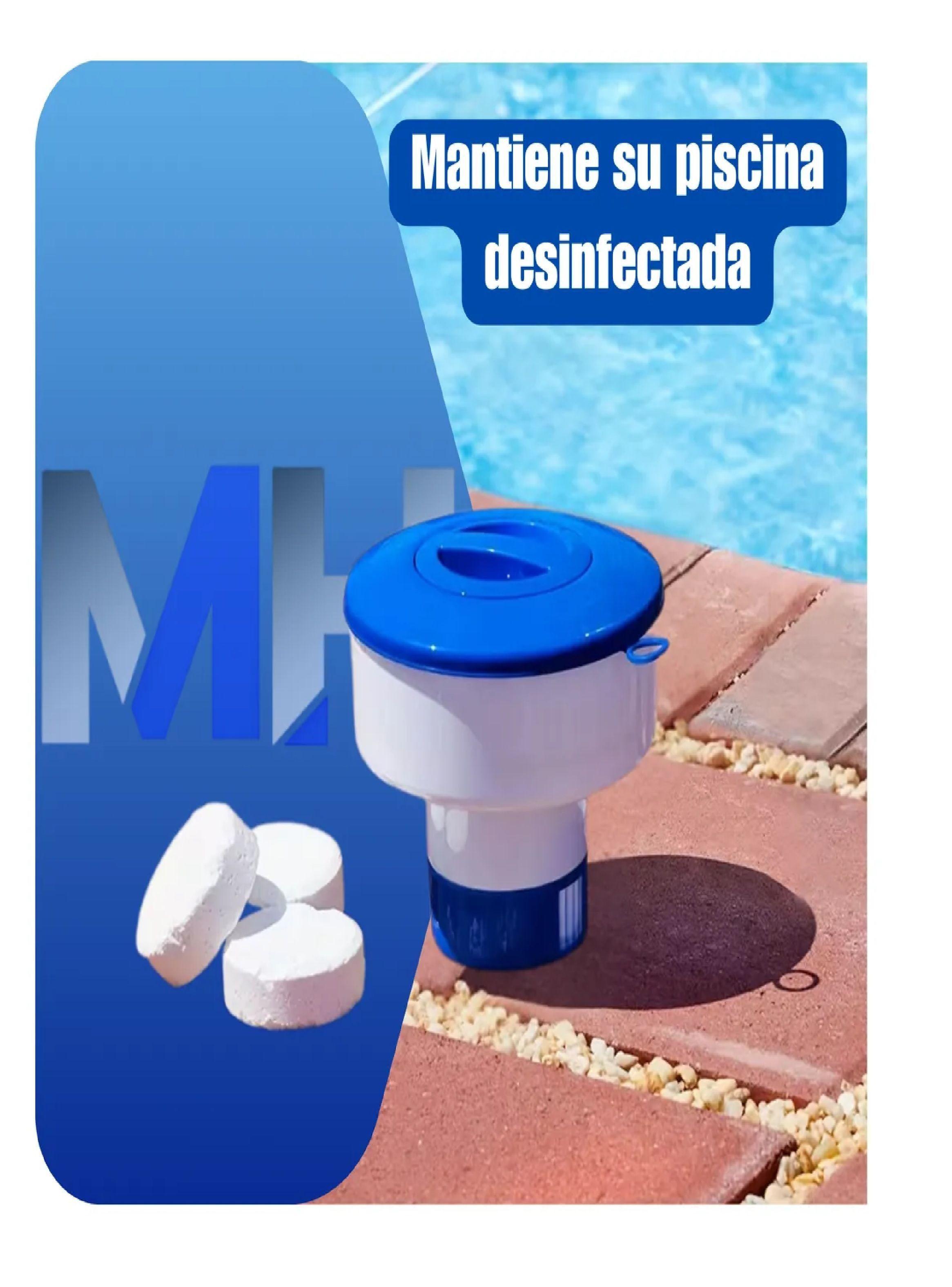 Pack Dosificador Piscina Flotante + Tableta Triple Accion Dp-4