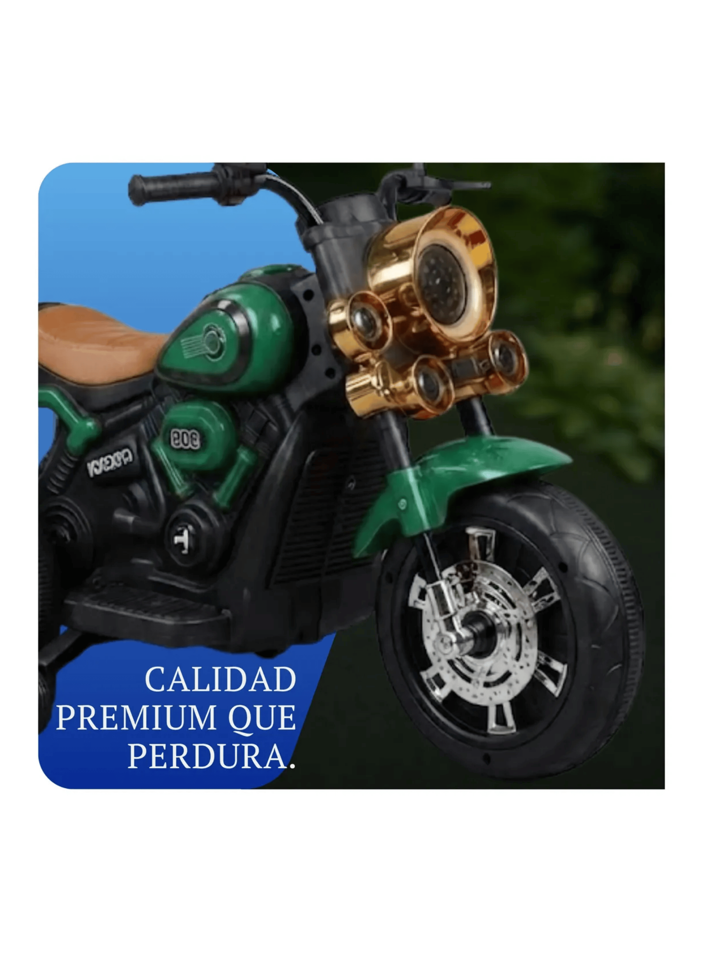 Moto Electrica Infantil 3 Ruedas Estilo Chopper Bateria-4