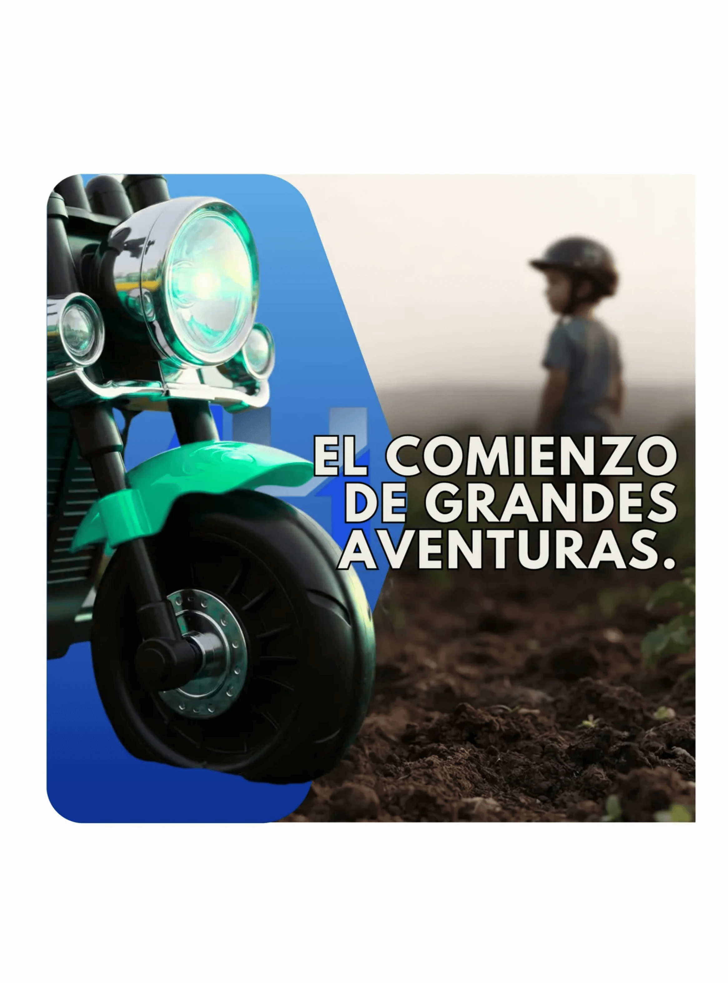 Moto Electrica Infantil 3 Ruedas Estilo Chopper Bateria-7