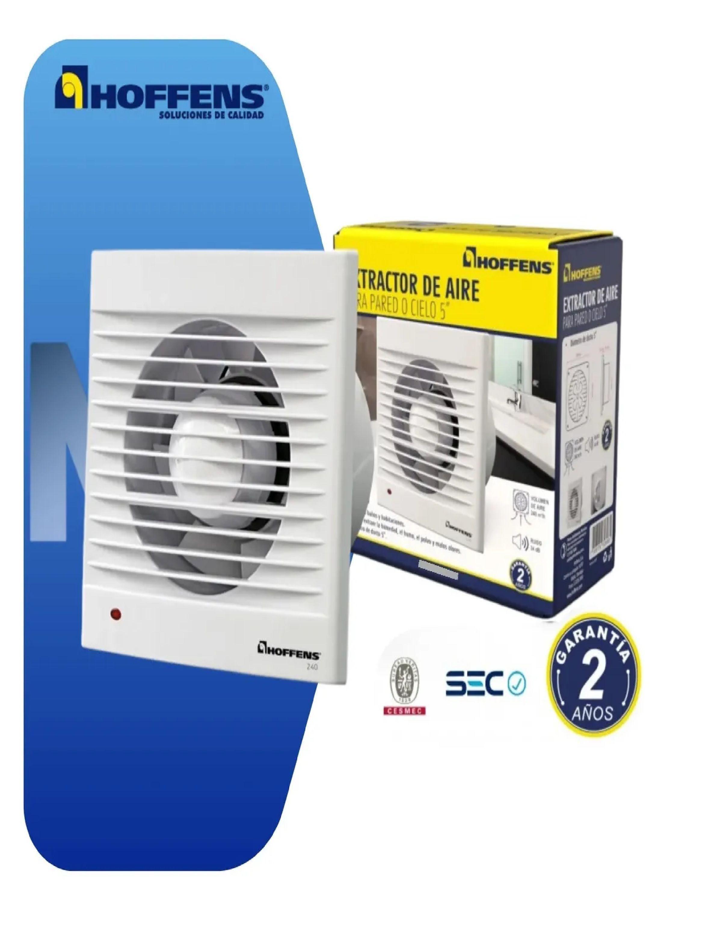 Extractor De Aire Para Baño 120mm 5 Pulgadas 240m3/h Cesmec-3