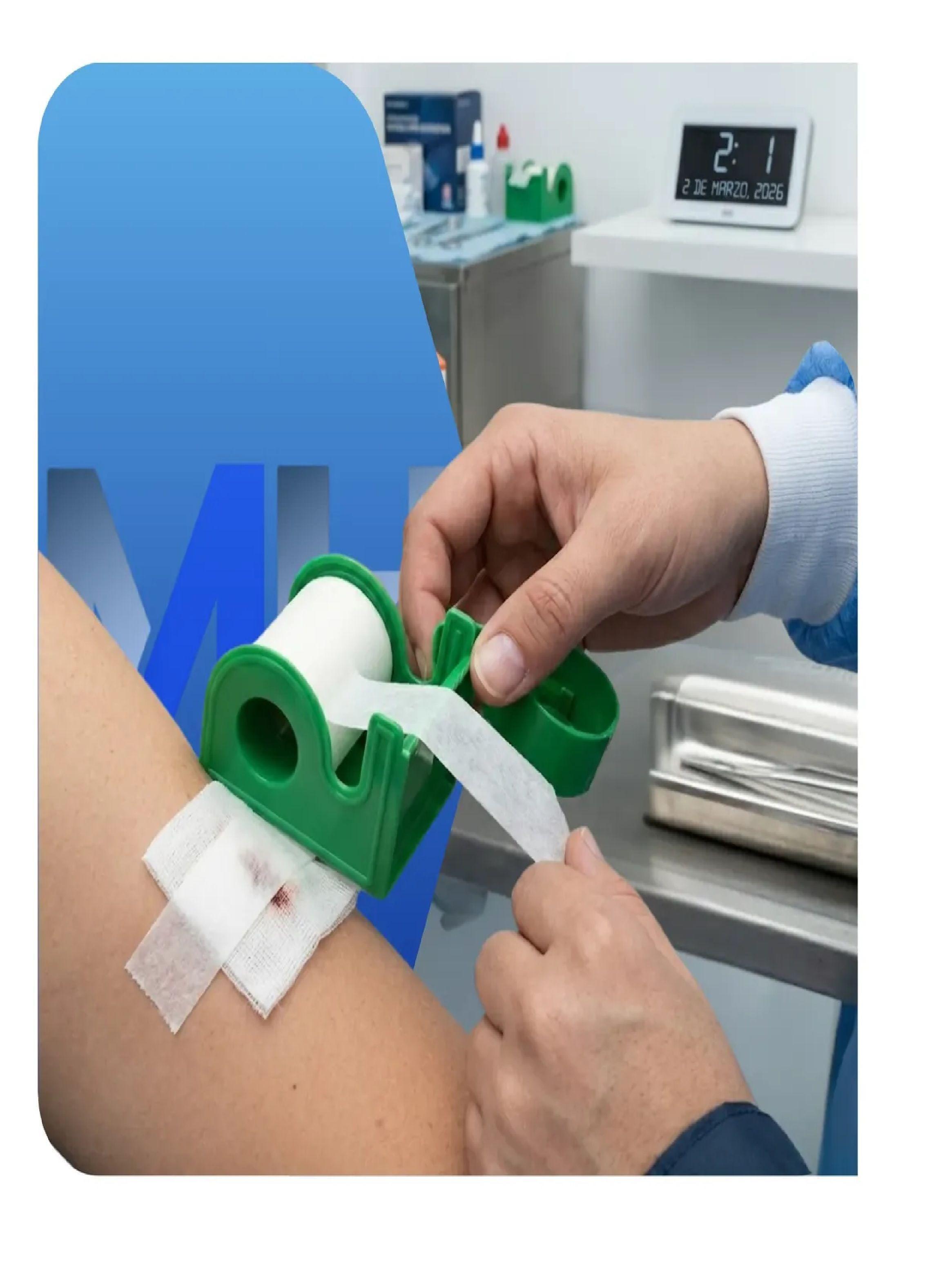 Tela Adhesiva Papel Microporosa 5cm Cranberry Pack 6 Unid.-2