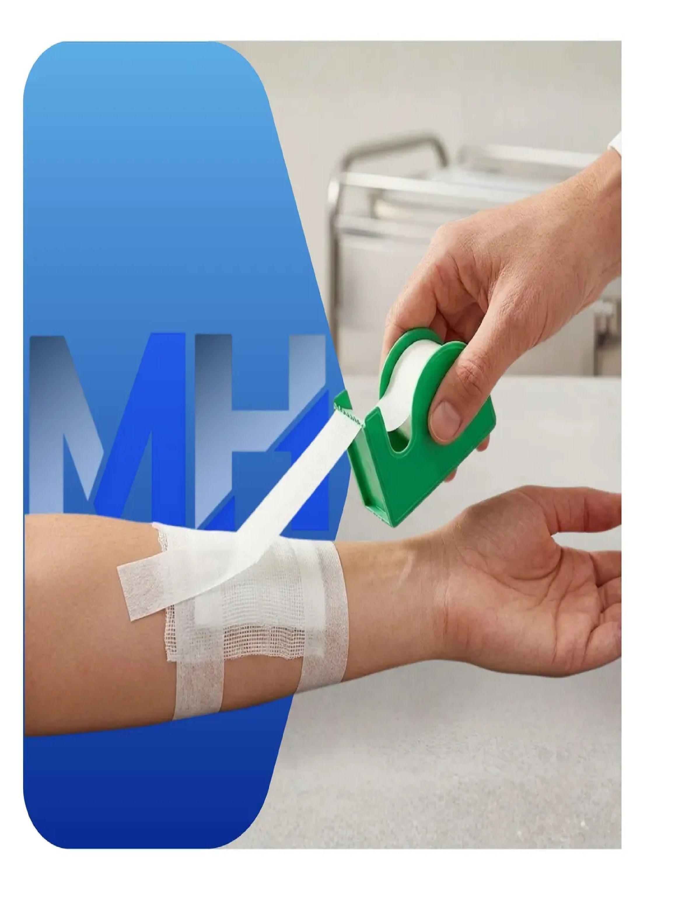 Tela Adhesiva Papel Microporosa 5cm Cranberry Pack 6 Unid.-4