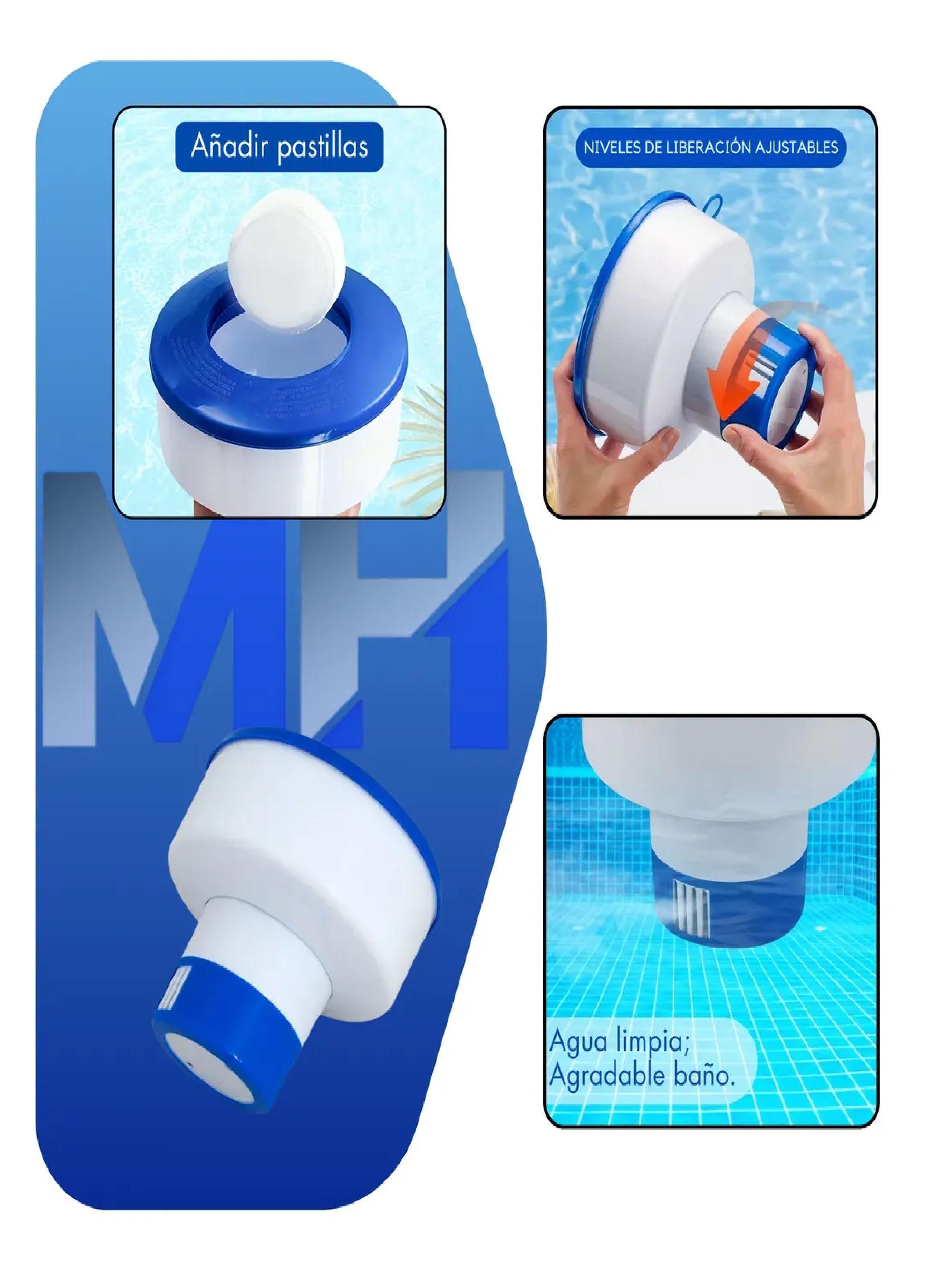 Dispensador De Cloro Para Piscinas Dosificador Deep Blue-2