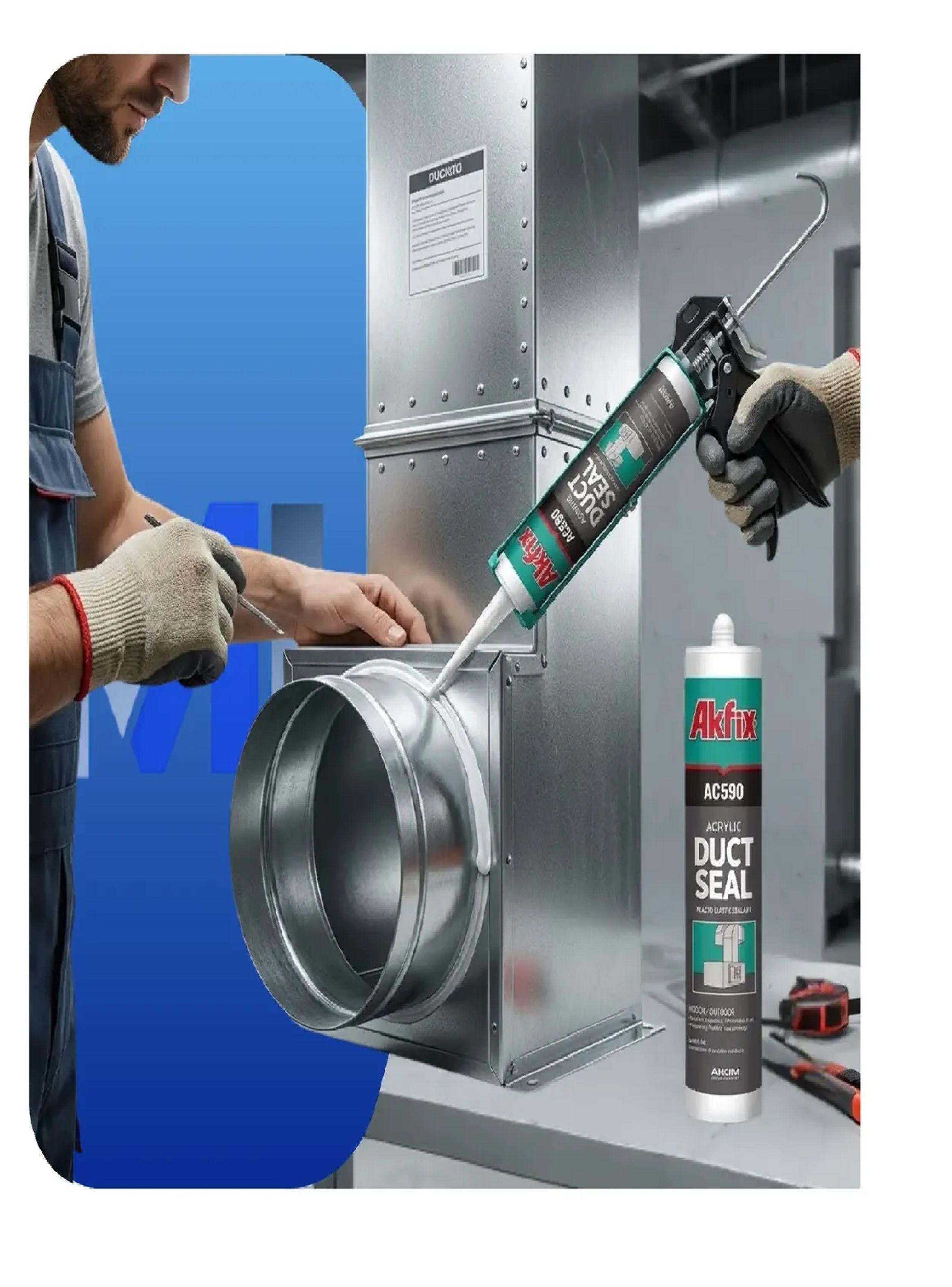 Sellador Acr lico Akfix Ac590 Para Ductos Pack 6 Unidades-2