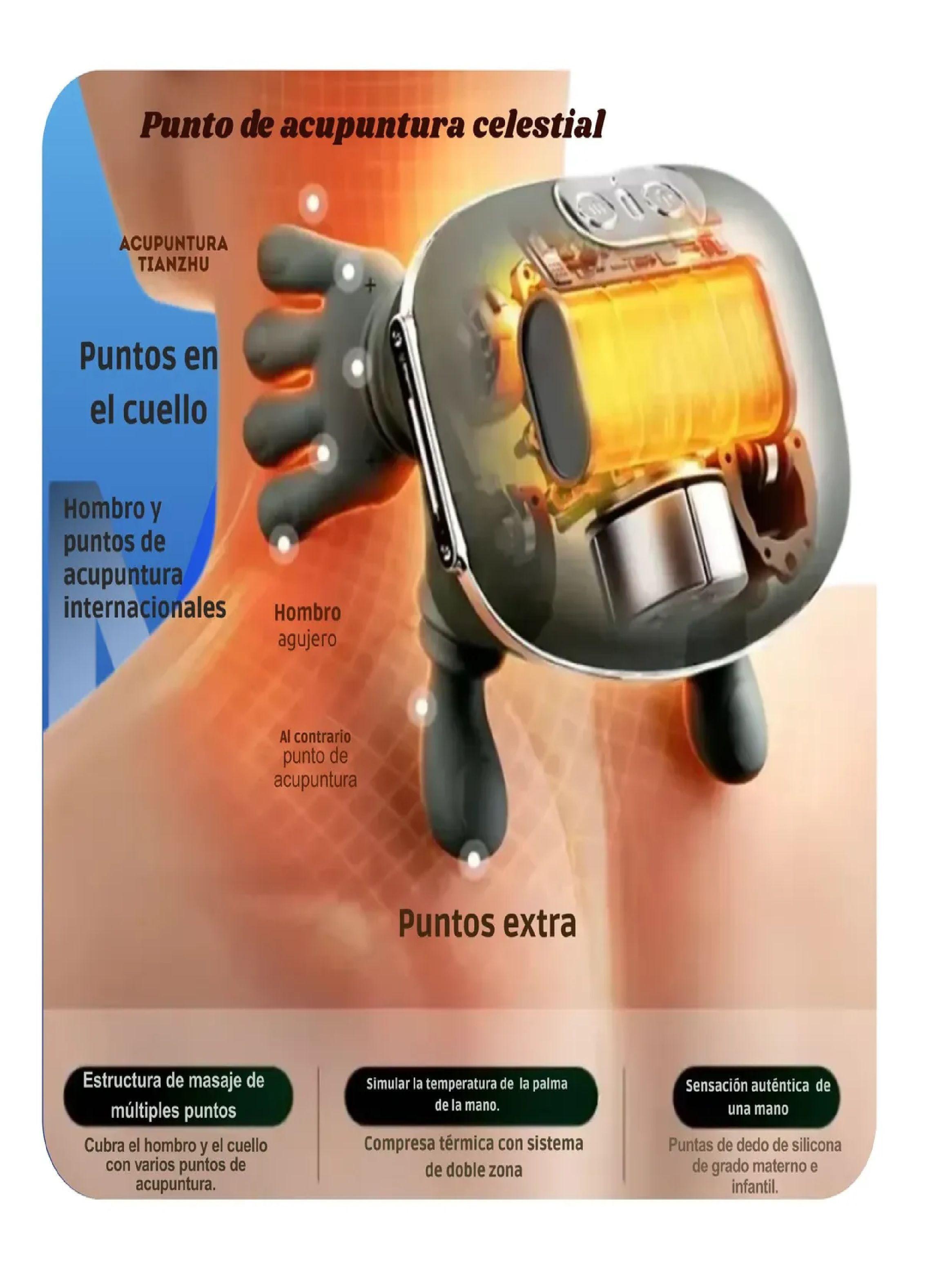 Masajeador Con Manos Cervical, Hombros, Lumbar Con Dedos-3