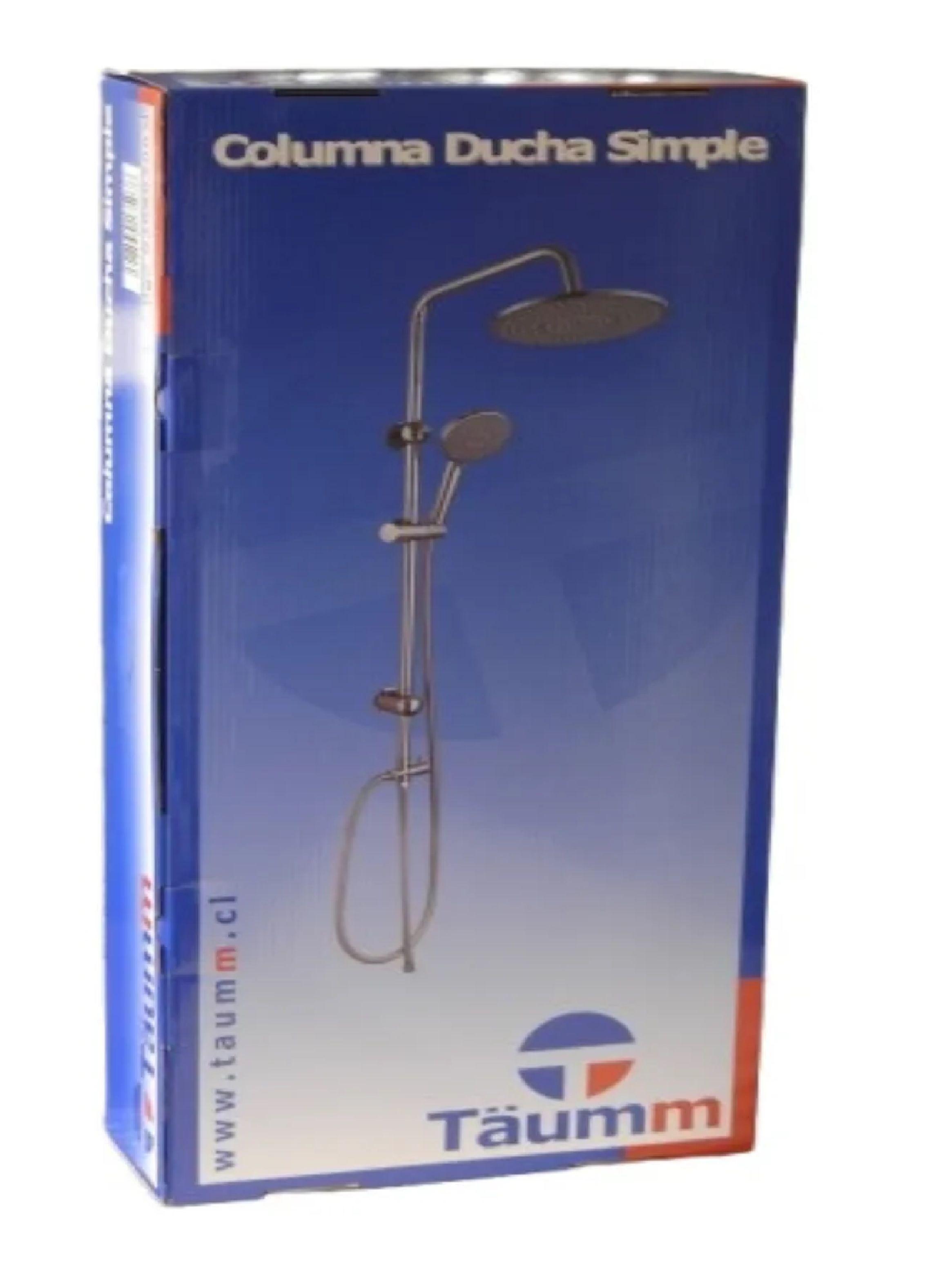 Columna De Ducha Simple Con Llave De Paso Taumm-3