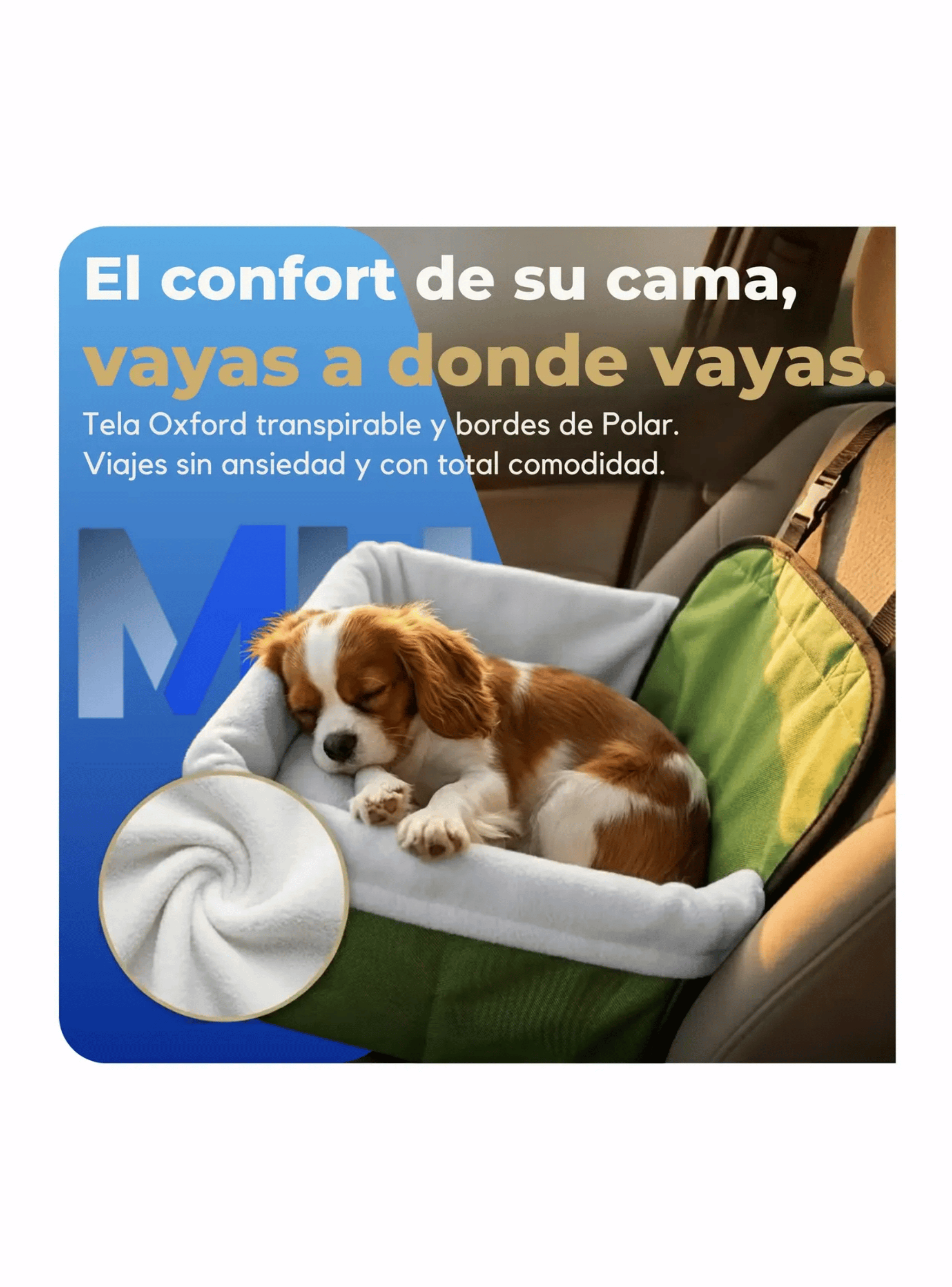 Silla Bolso Butaca Elevadora Para Perro Asiento De Auto-2