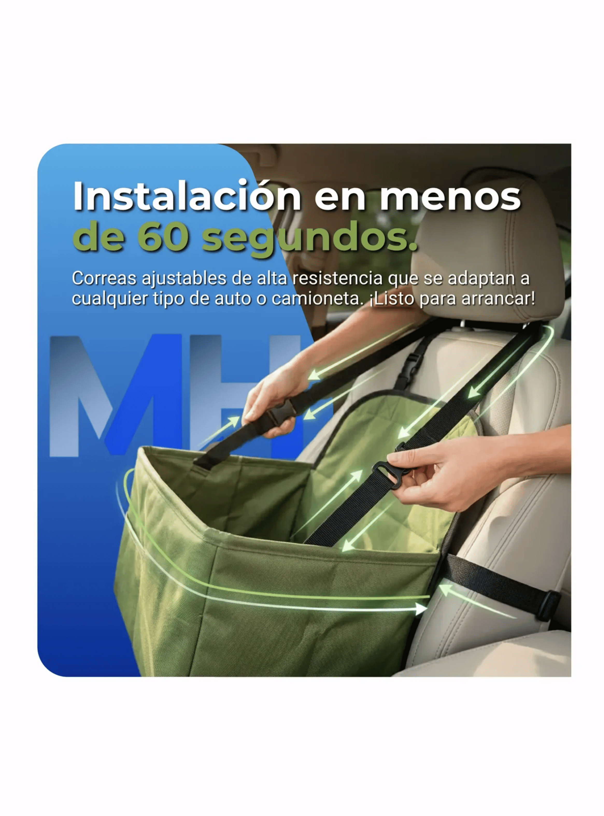 Silla Bolso Butaca Elevadora Para Perro Asiento De Auto-3
