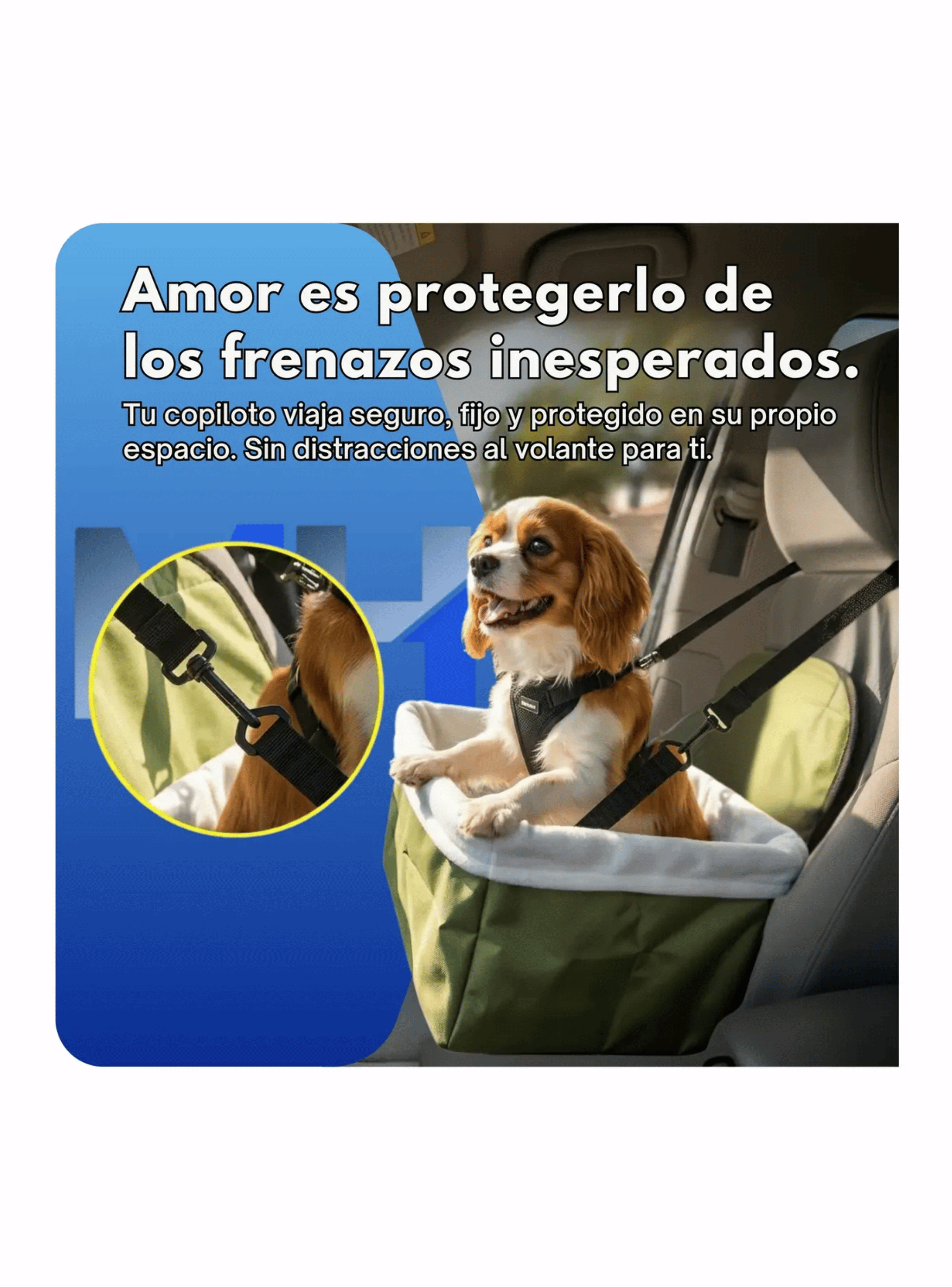 Silla Bolso Butaca Elevadora Para Perro Asiento De Auto-4