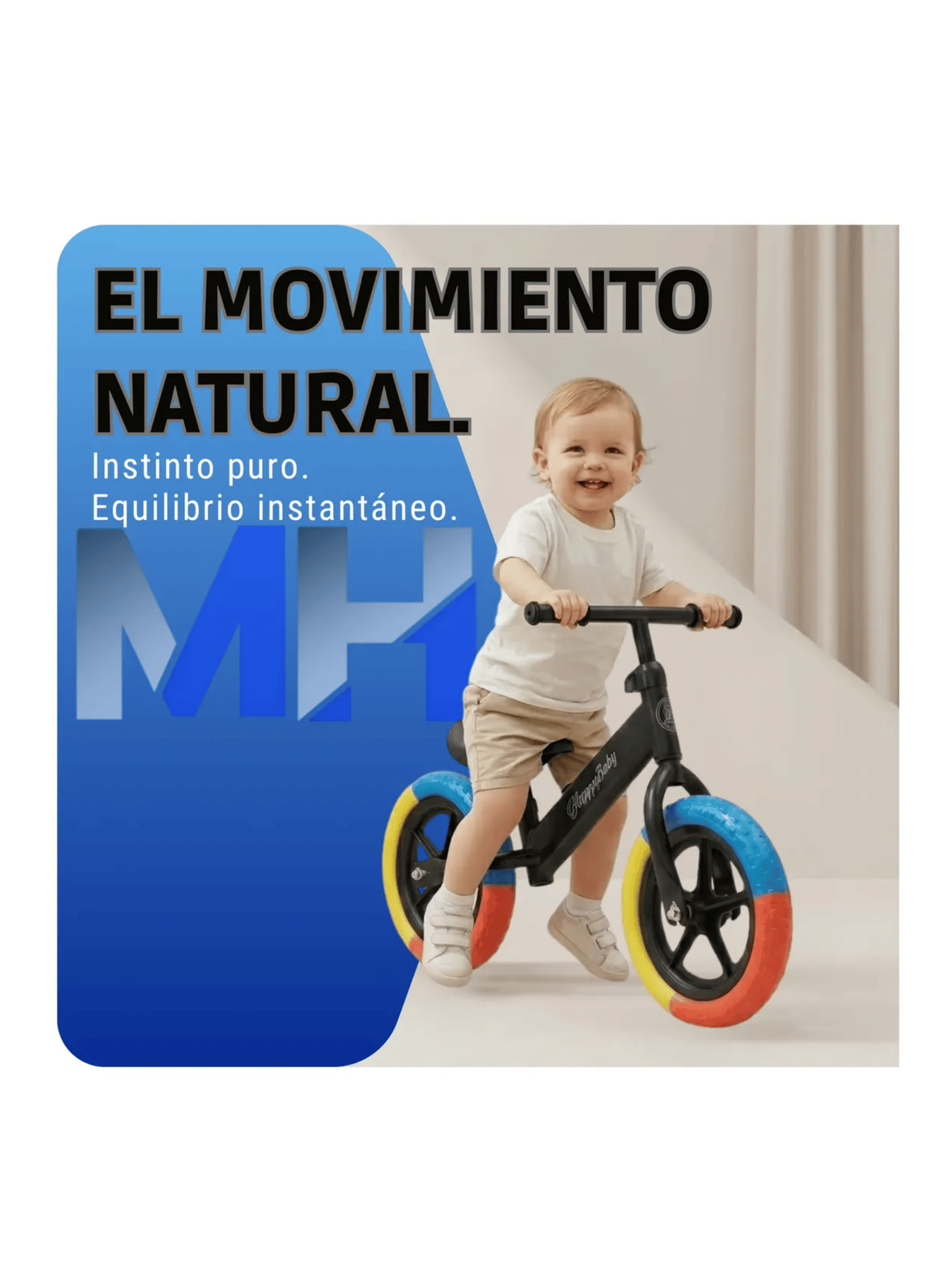 Bicicleta De Equilibrio Aprendizaje Ni os Sin Pedales Star Negro-3