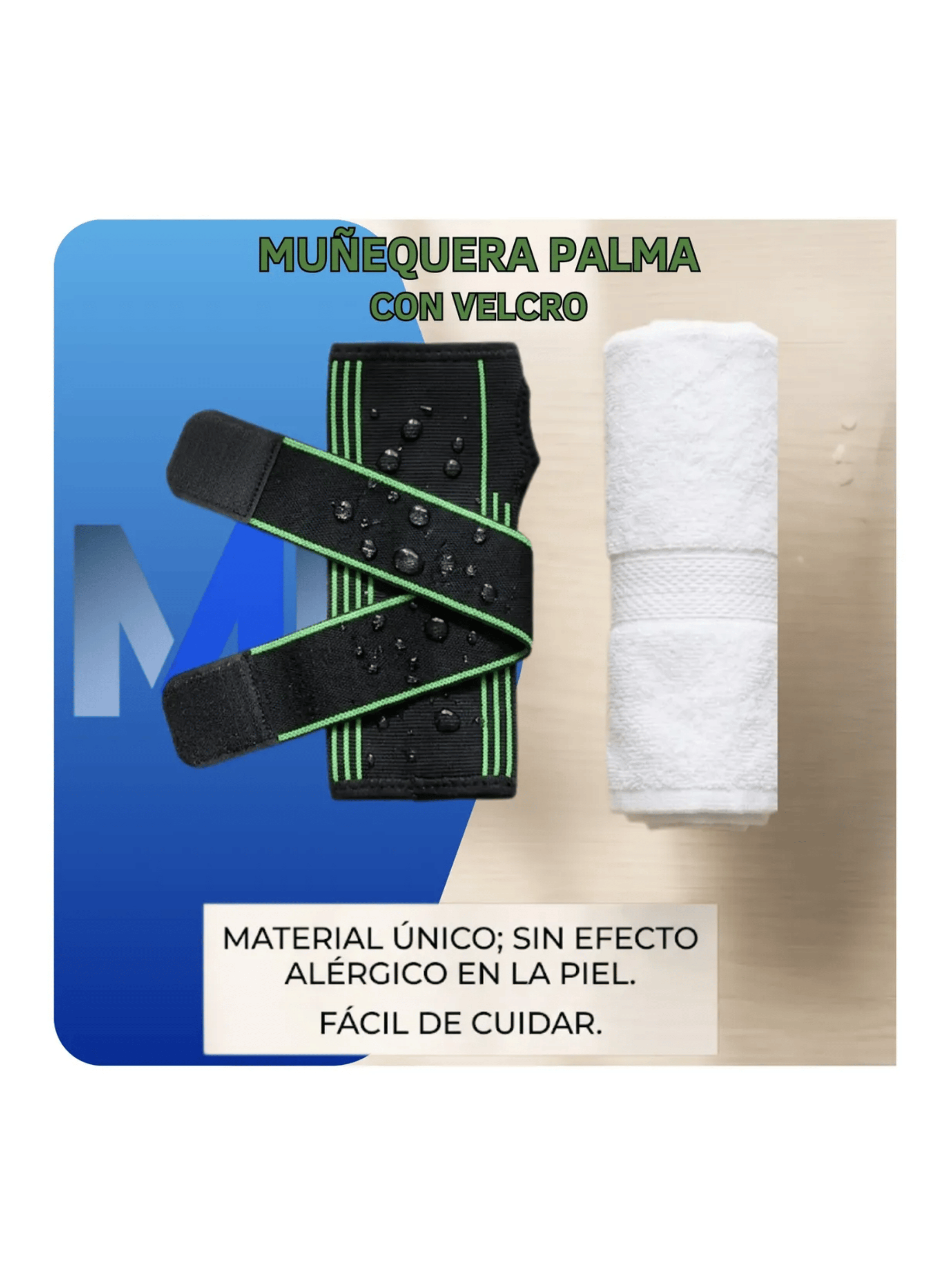 Mu equera Ortopedica Elastica Con Velcro Gimnasio Soporte-2