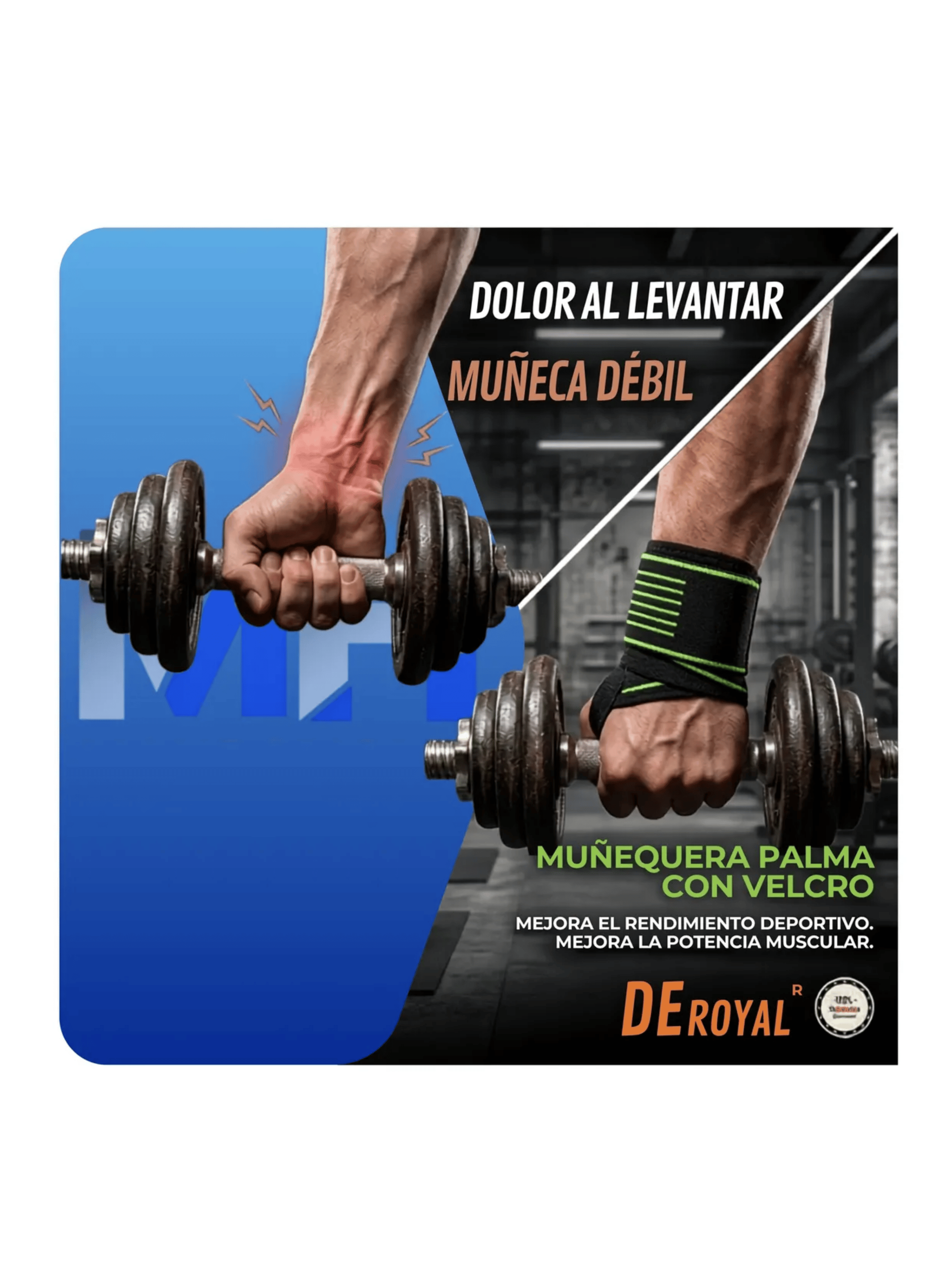 Mu equera Ortopedica Elastica Con Velcro Gimnasio Soporte-6