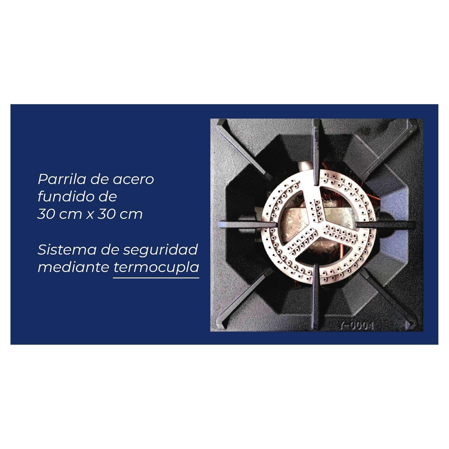 Cocina Industrial 6 Platos Con Horno + Calienta Platos-5