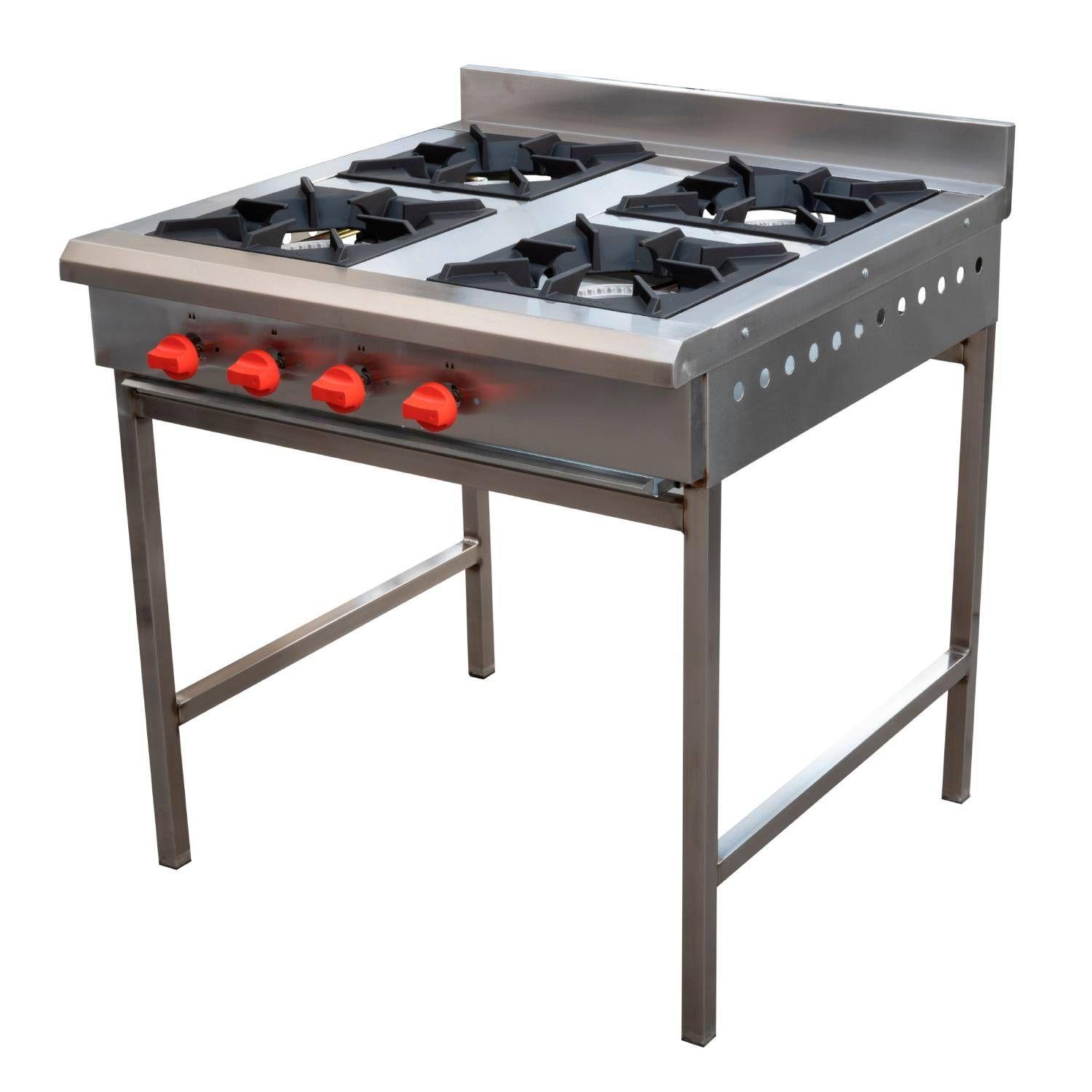 Cocina Industrial Ticgas Tipo Anafe 4 Platos-3