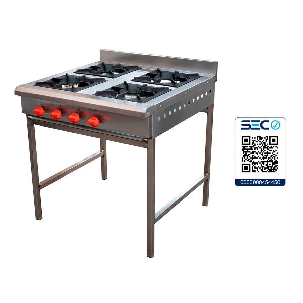 Cocina Industrial Ticgas Tipo Anafe 4 Platos-6