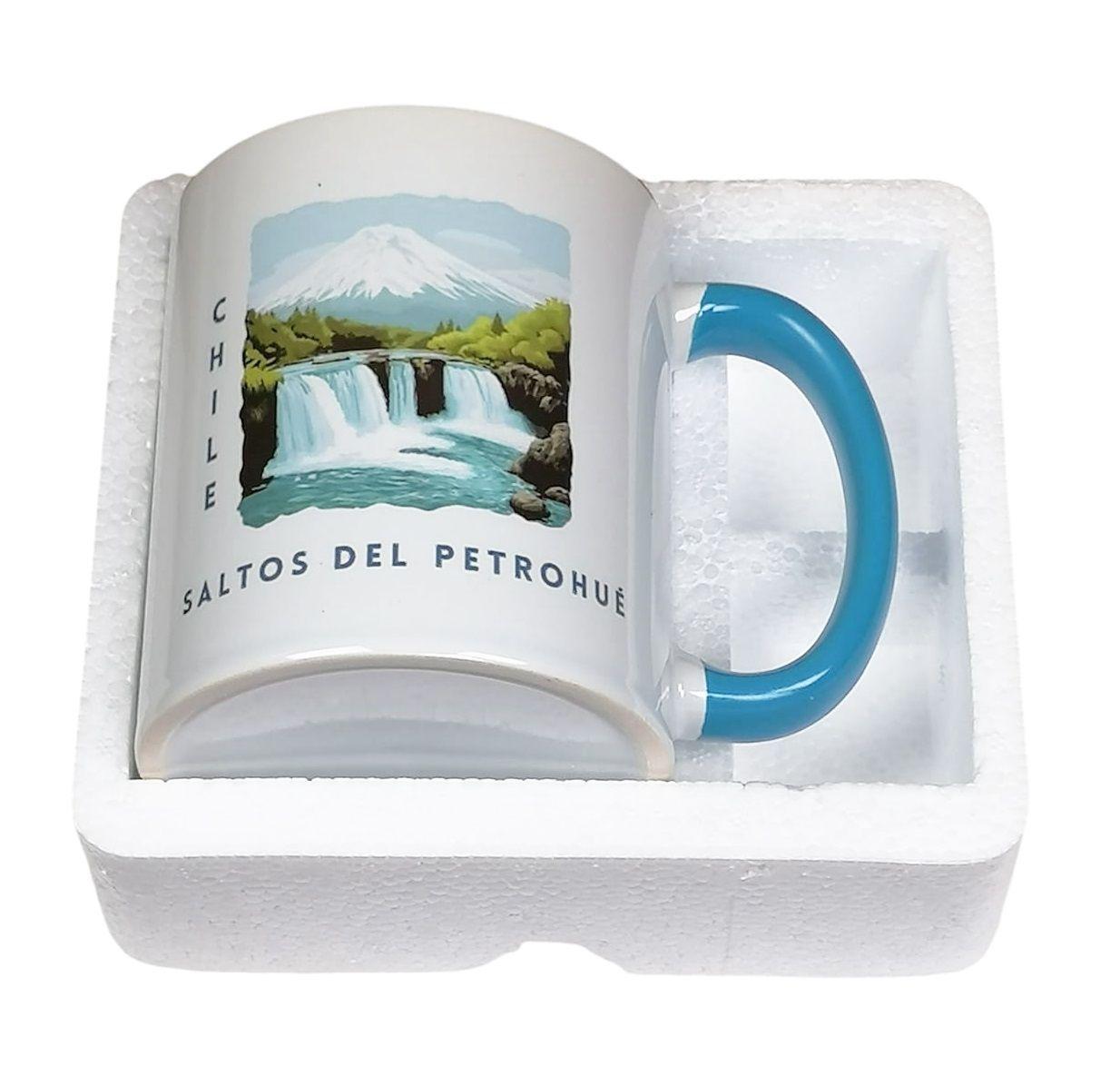 Taza De Cerámica Souvenir Saltos Del Petrohue Chile 300 Ml-2