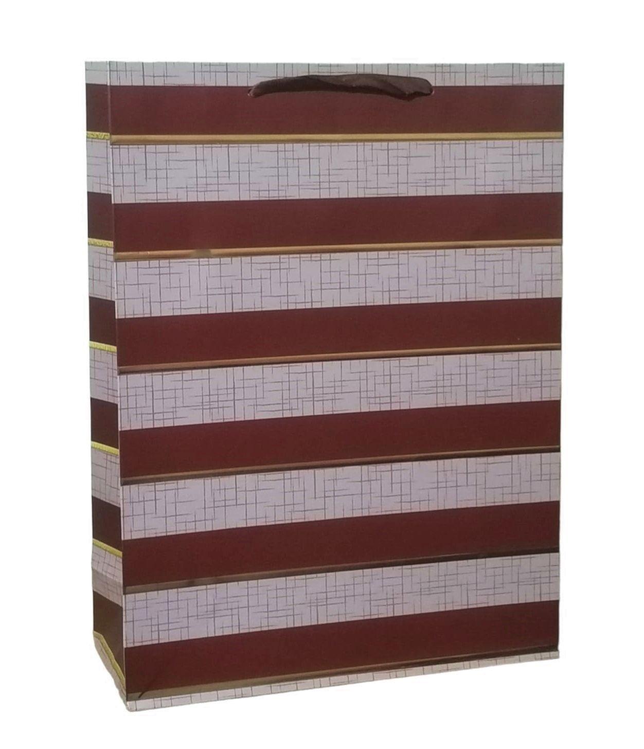 Pack 12 Bolsas De Regalo Hombre Rayados Grandes 30x40cm-3