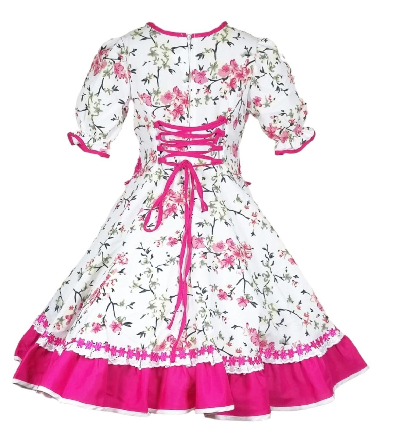 Vestido Niña Huasa Chinita Fiestas Patrias 4 6 8 10 C21-2