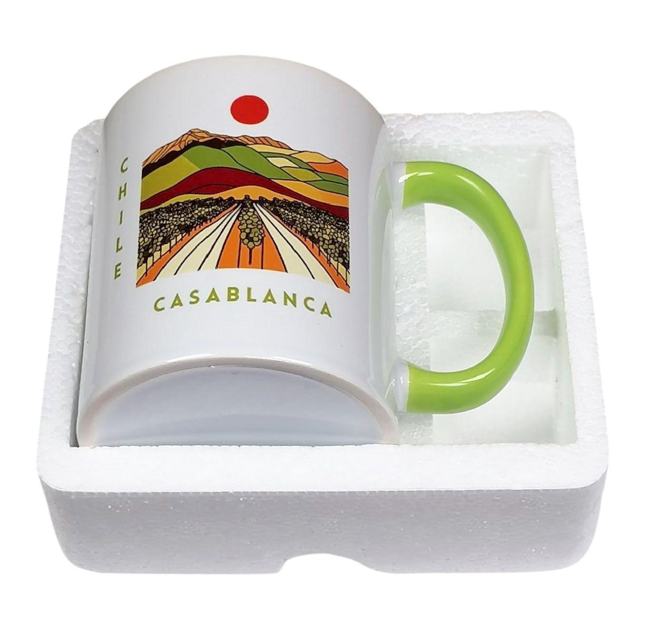 Taza De Cerámica Souvenir Casablanca Chile 300 Ml-2