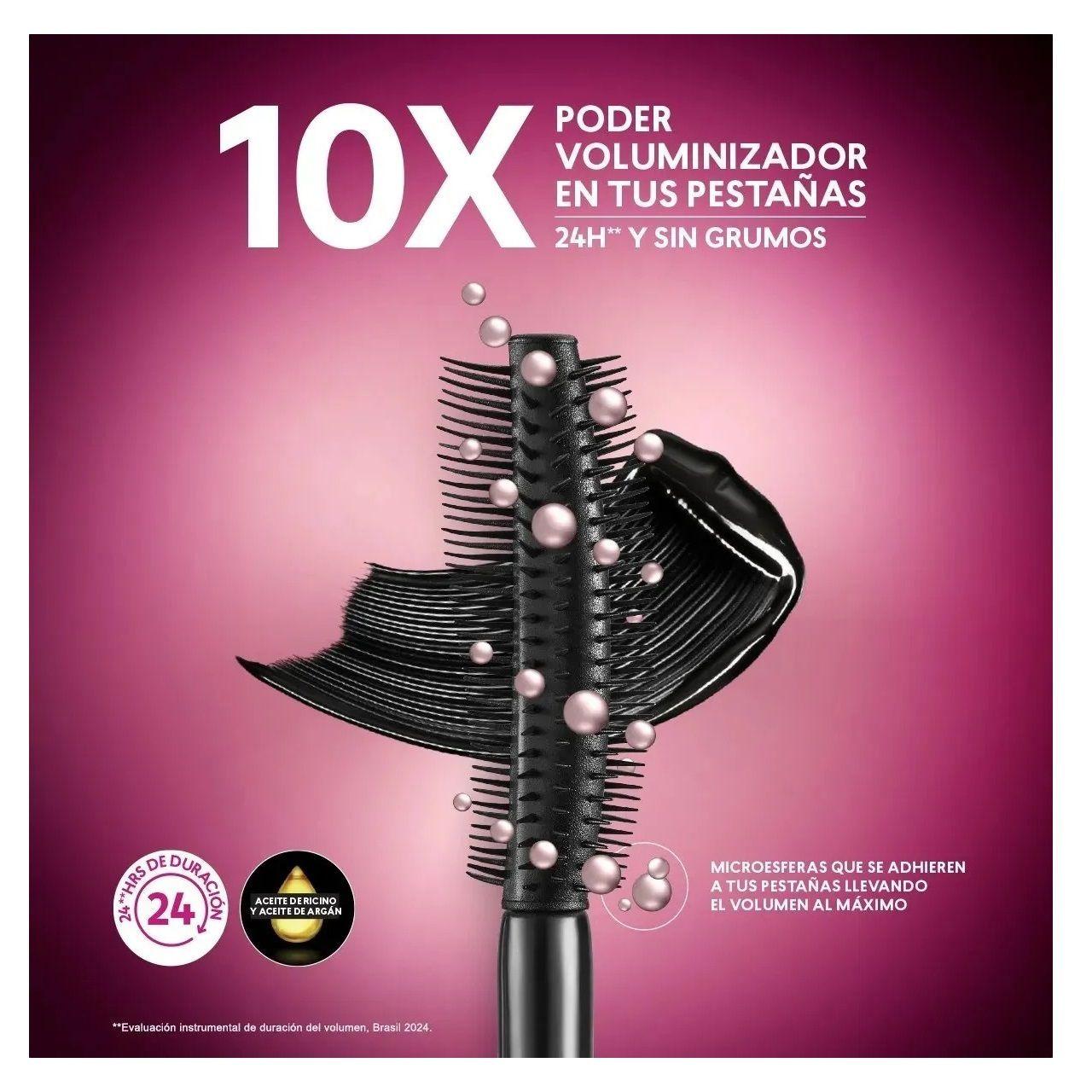 Máscara De Pestañas Max Volume Lash Studio Look Cyzone Negro-2