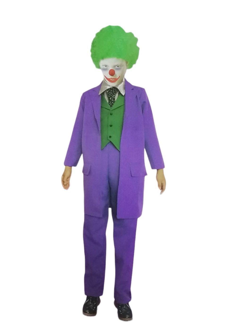 Disfraz Niño El Guason Payaso Jocker Tallas 4-6 7-10 11-14-0