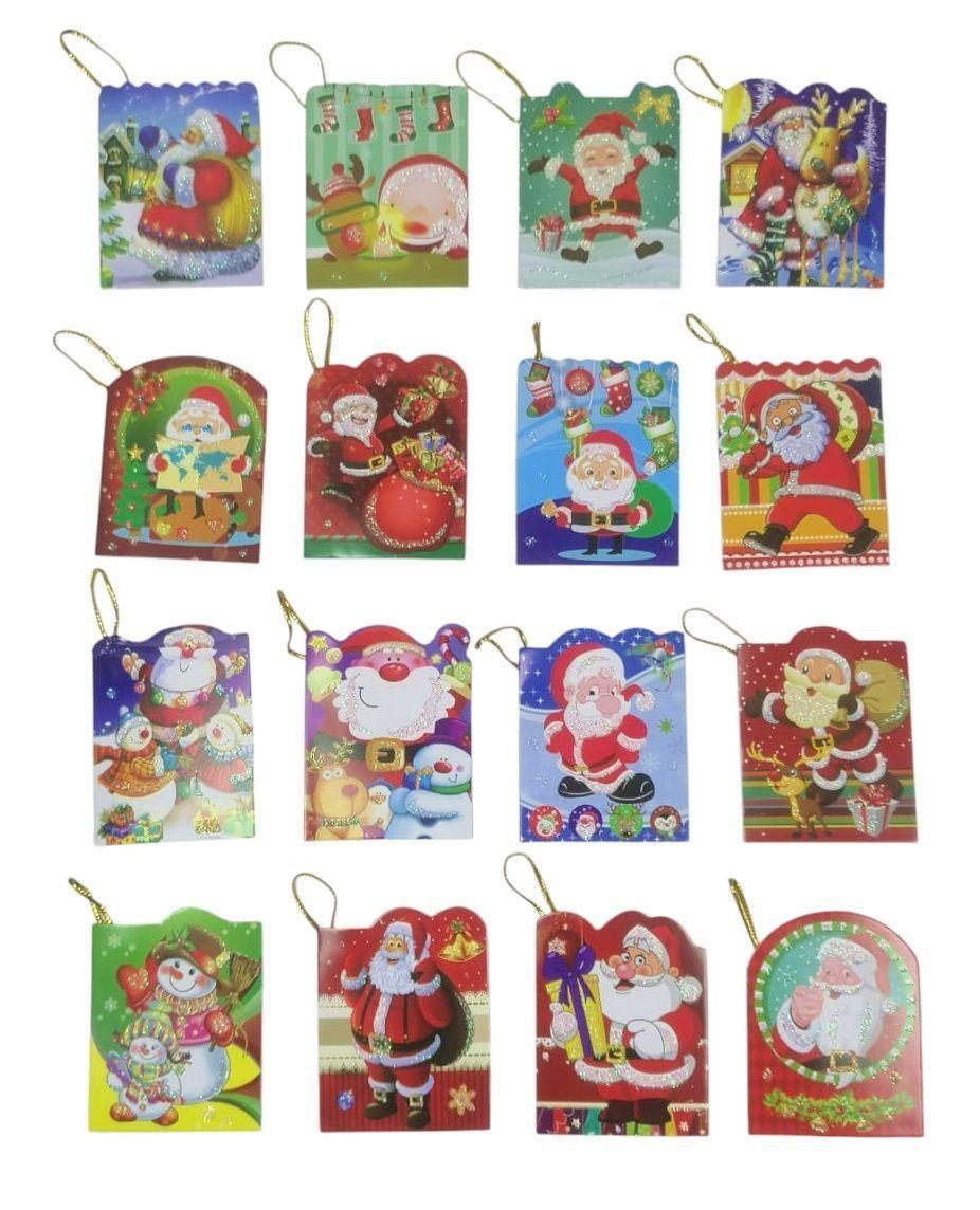 Pack 128 Tarjetas Navideñas Para Regalos Navidad 5.5x7 Cm-2