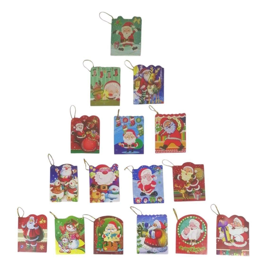 Pack 128 Tarjetas Navideñas Para Regalos Navidad 5.5x7 Cm-3
