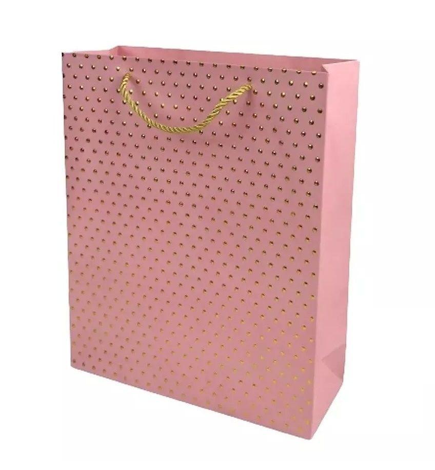 Pack 12 Bolsas Grandes De Regalo Gruesos Puntos 30x40X12cm-3