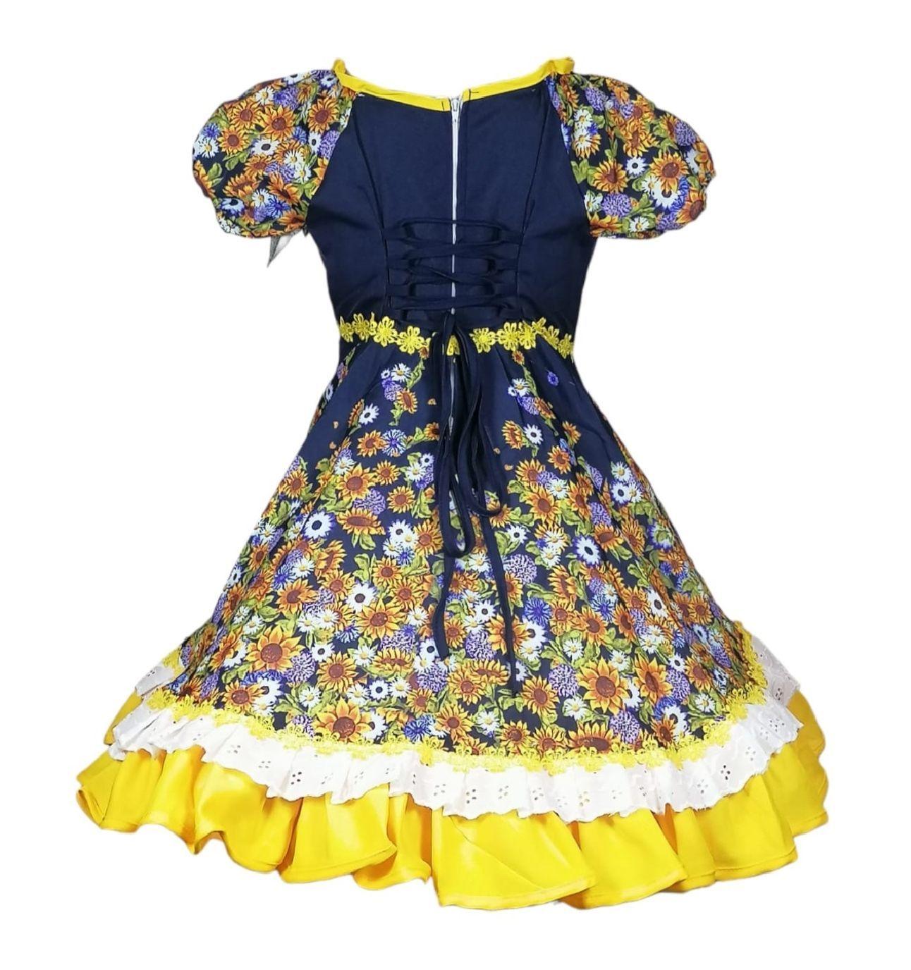 Vestido Niña Huasa Chinita Fiestas Patrias 12 14 16 C13-2