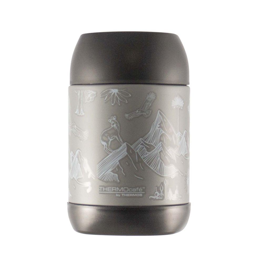 Termo De Comida Thermos Fauna  500ml  Acero Inoxidable Gris-0
