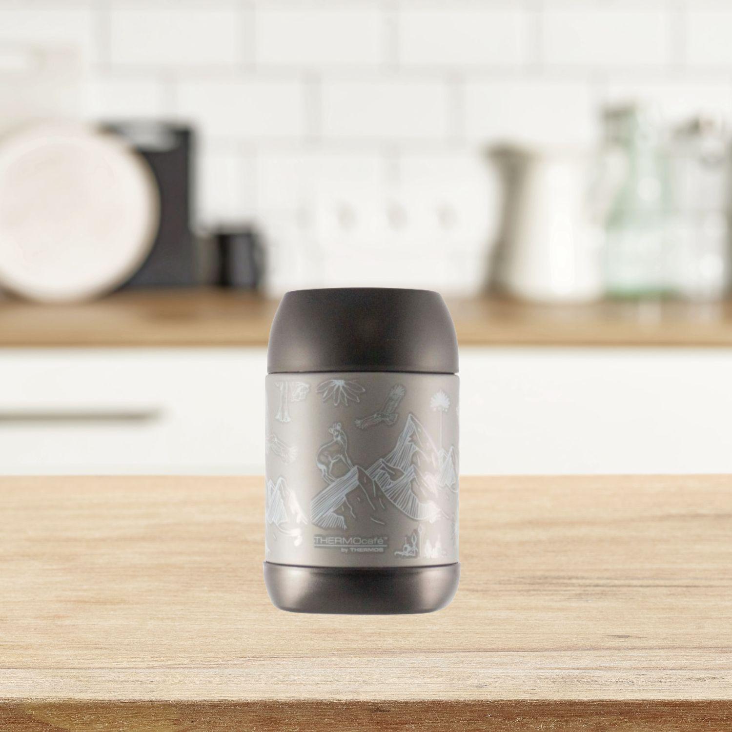 Termo De Comida Thermos Fauna  500ml  Acero Inoxidable Gris-2
