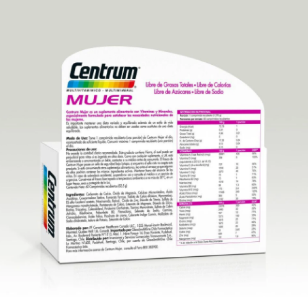 Multivitamínico Centrum Mujer 60 Comprimidos-1