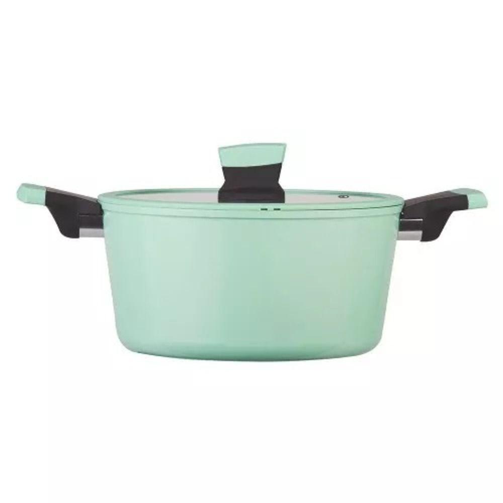 Olla Soho Kitchenware Antihadeherente  20cm Mint con tapa-0