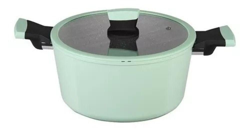 Olla Soho Kitchenware Antihadeherente  20cm Mint con tapa-1