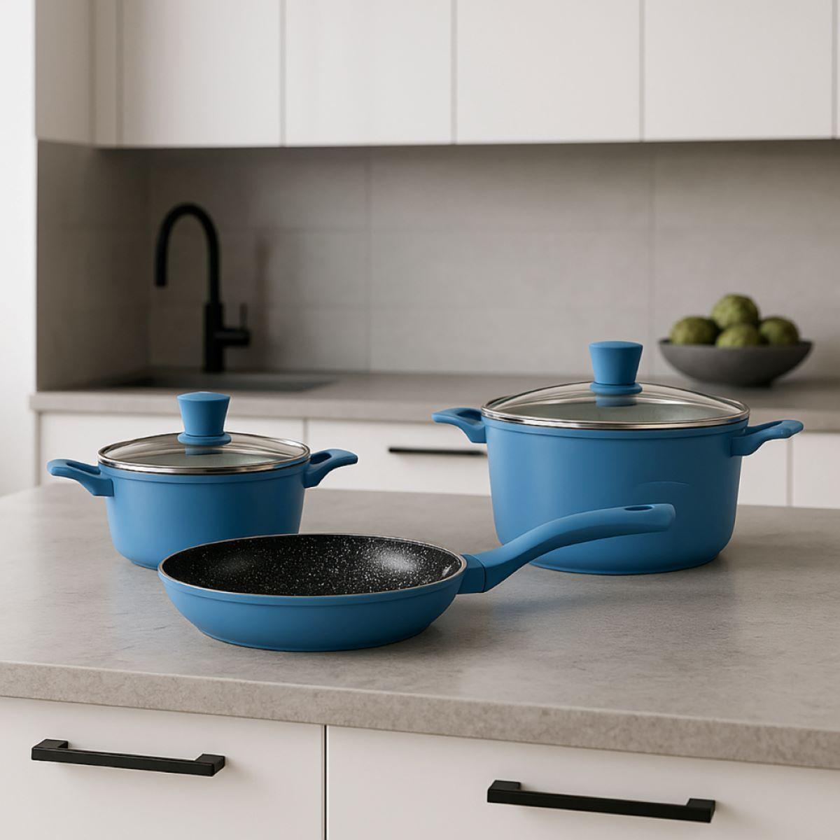 Batería KW Bristol 5 Piezas Aluminio Y Cerámica Sky-3