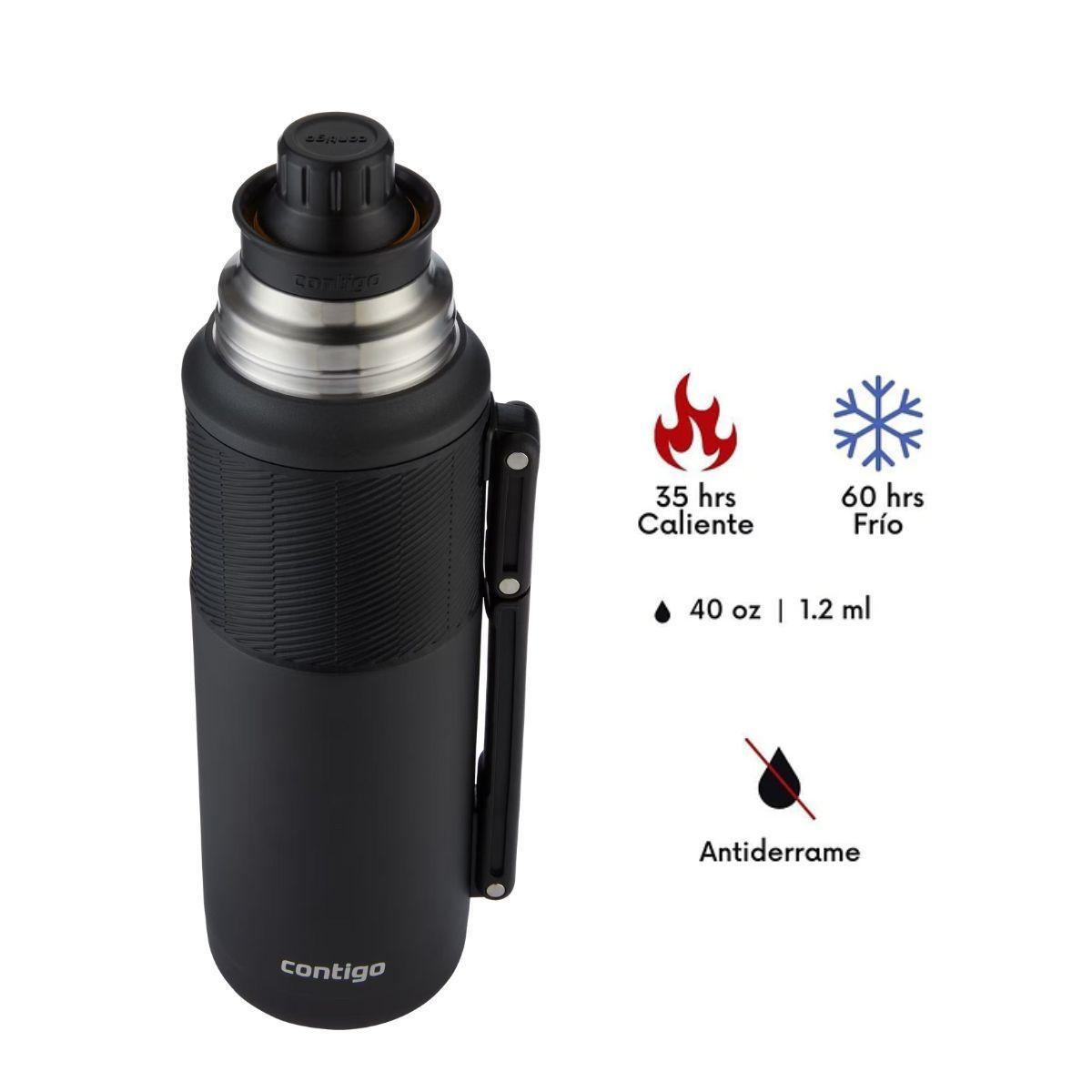 Termo Contigo Acero Inoxidable Negro 1.2 L-1