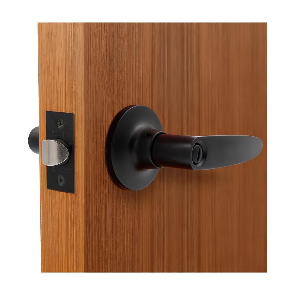 Odis Cerradura Tubular Con Manilla 203 Baño Negro-2